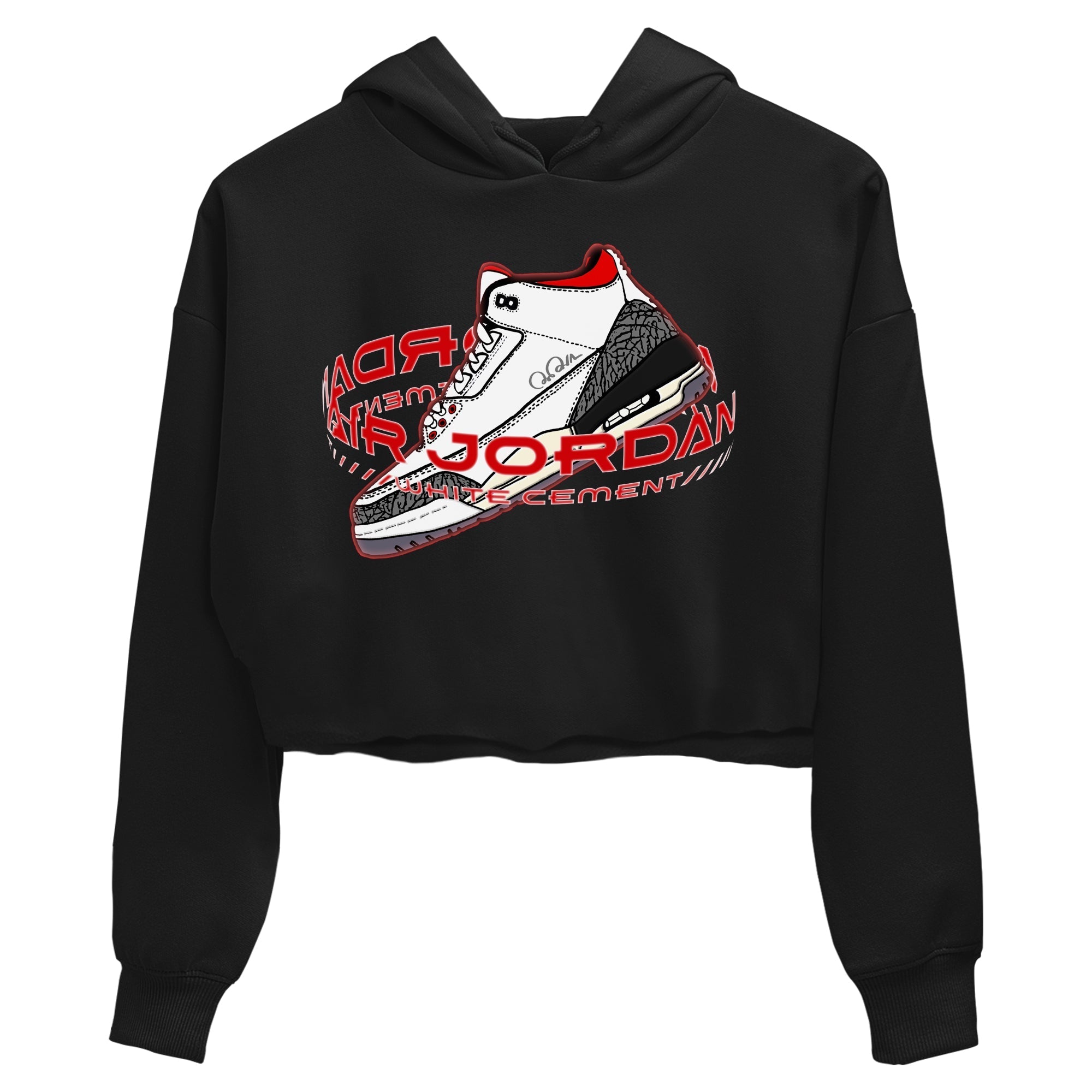 Warping Space Women's Tops - Air Jordan 3 White Cement