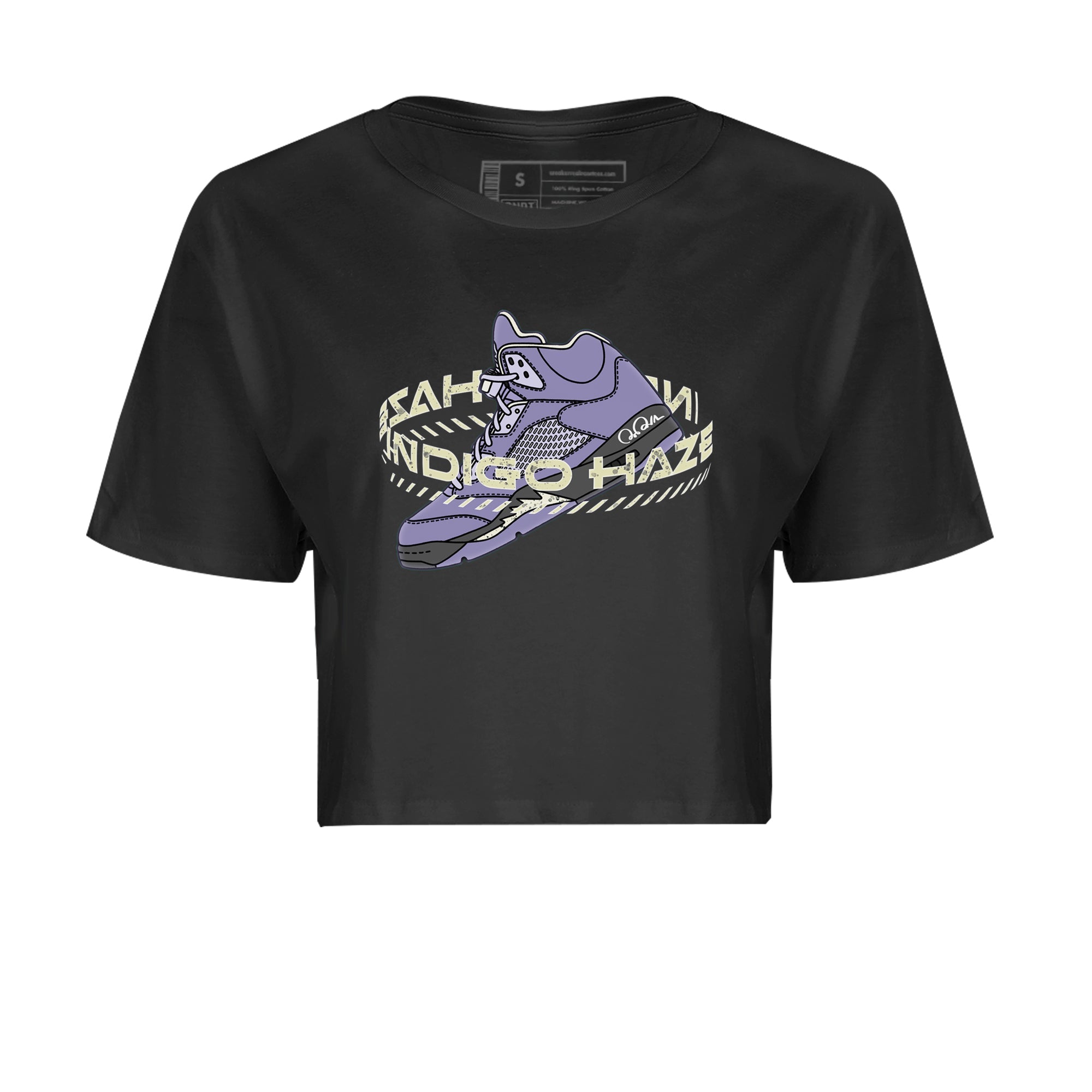 Warping Space Women's Tops - Air Jordan 5 Indigo Haze