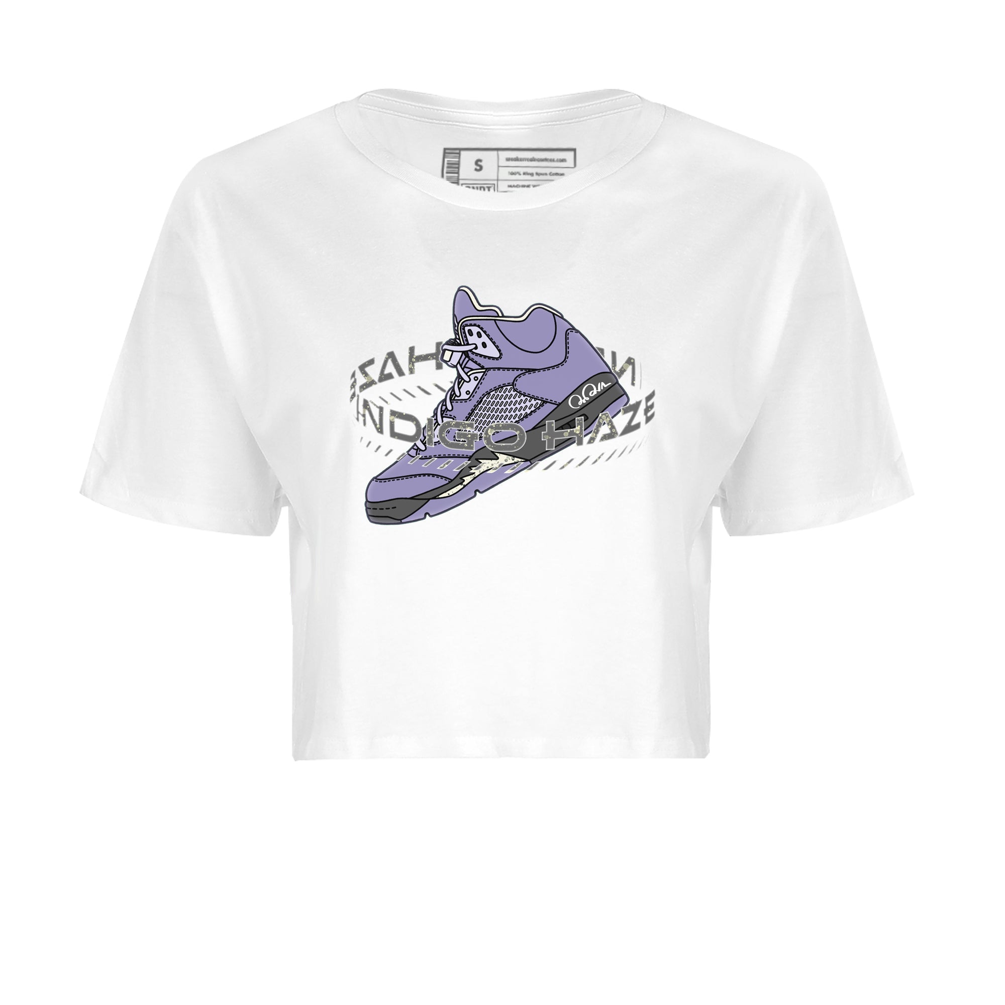 Warping Space Women's Tops - Air Jordan 5 Indigo Haze