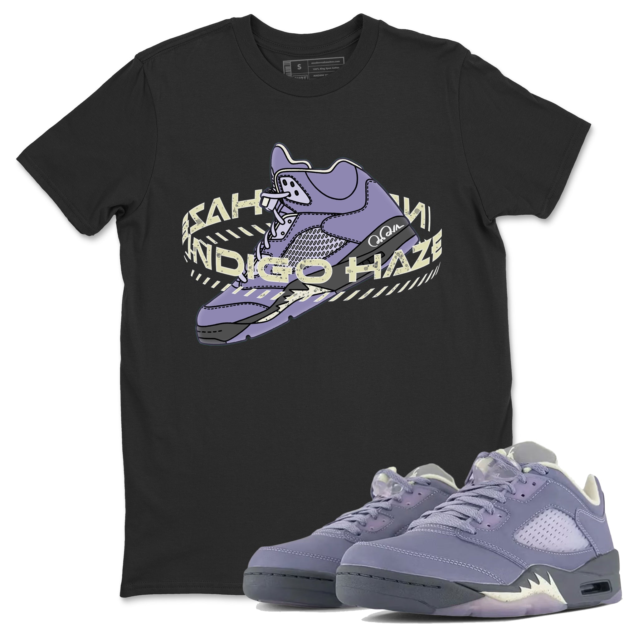 Warping Space Unisex Tops - Air Jordan 5 Indigo Haze