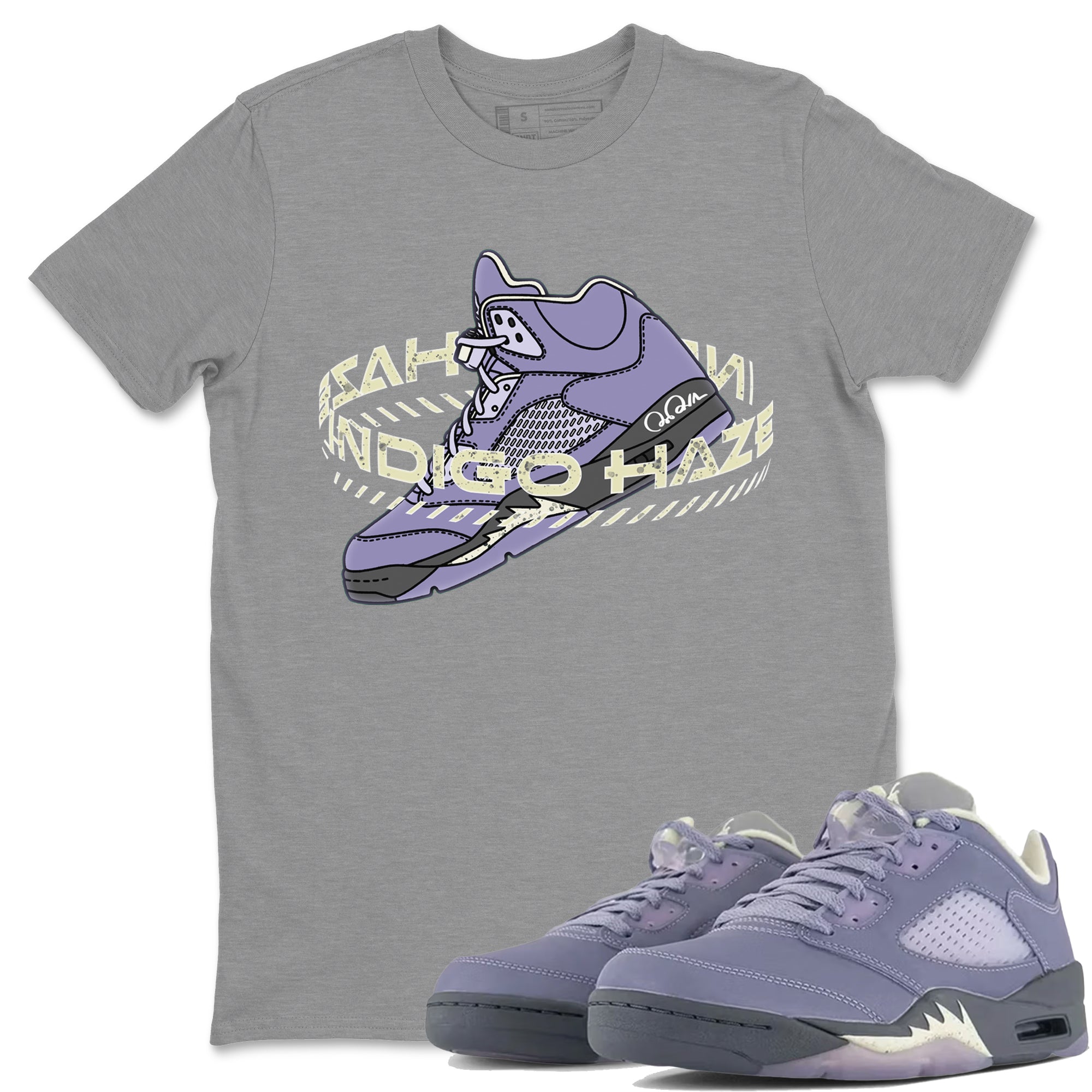 Warping Space Unisex Tops - Air Jordan 5 Indigo Haze