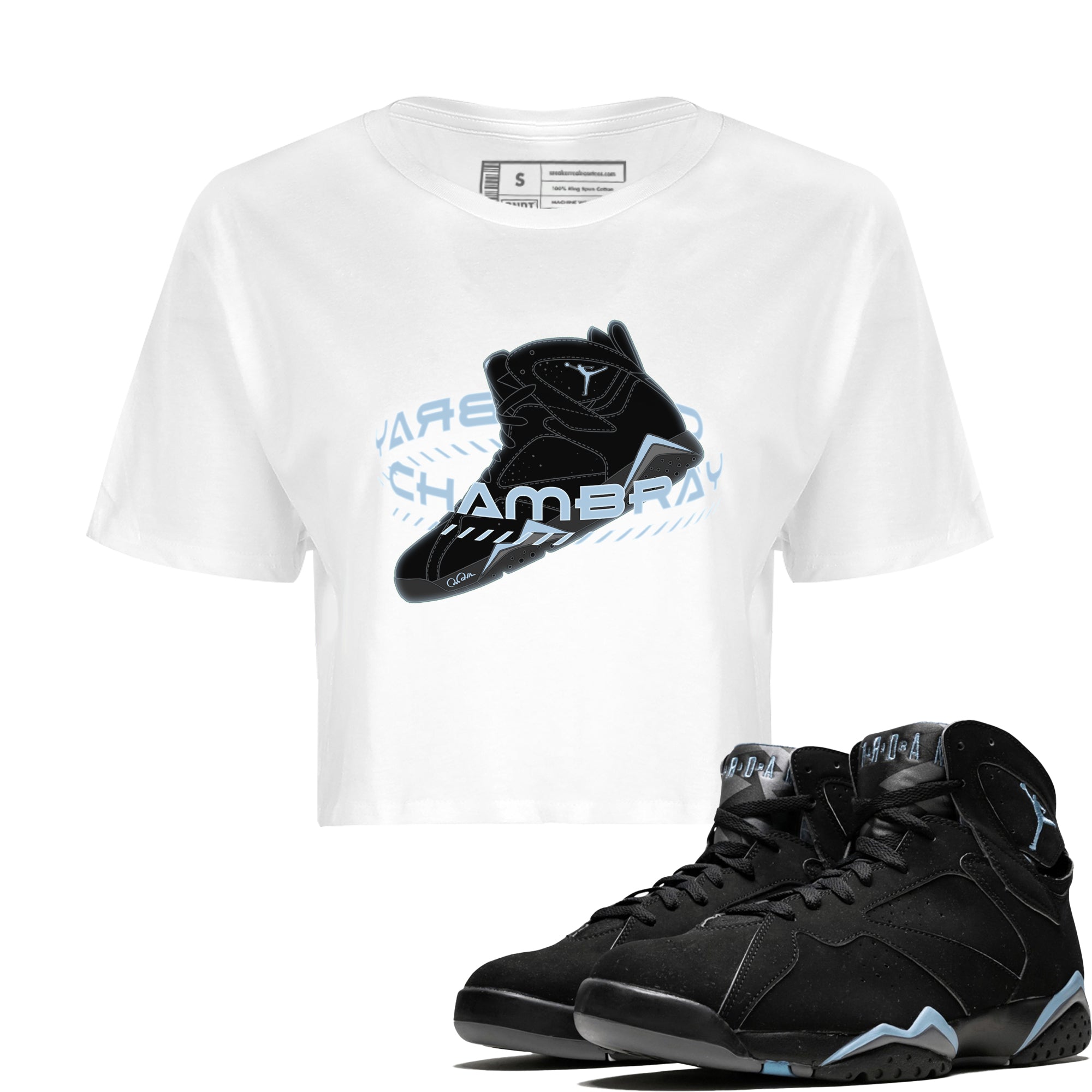 Warping Space Women's Tops - Air Jordan 7 Chambray