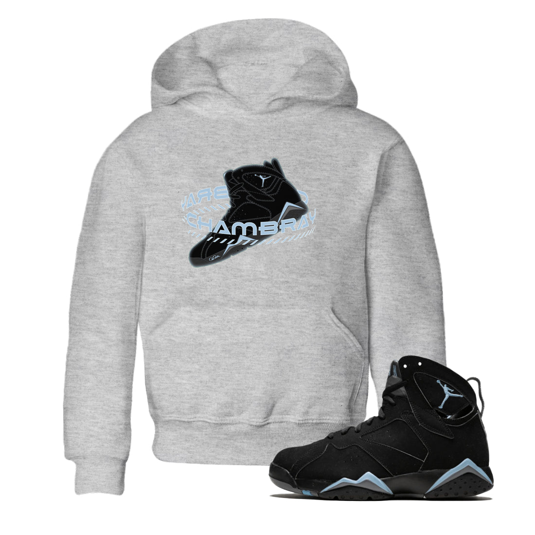 Warping Space Kids Tops - Air Jordan 7 Chambray