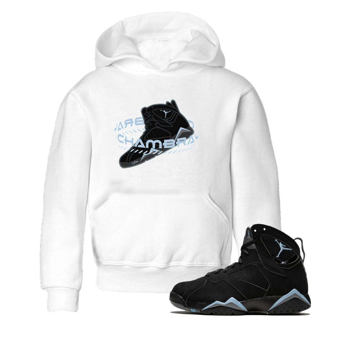 Warping Space Kids Tops - Air Jordan 7 Chambray