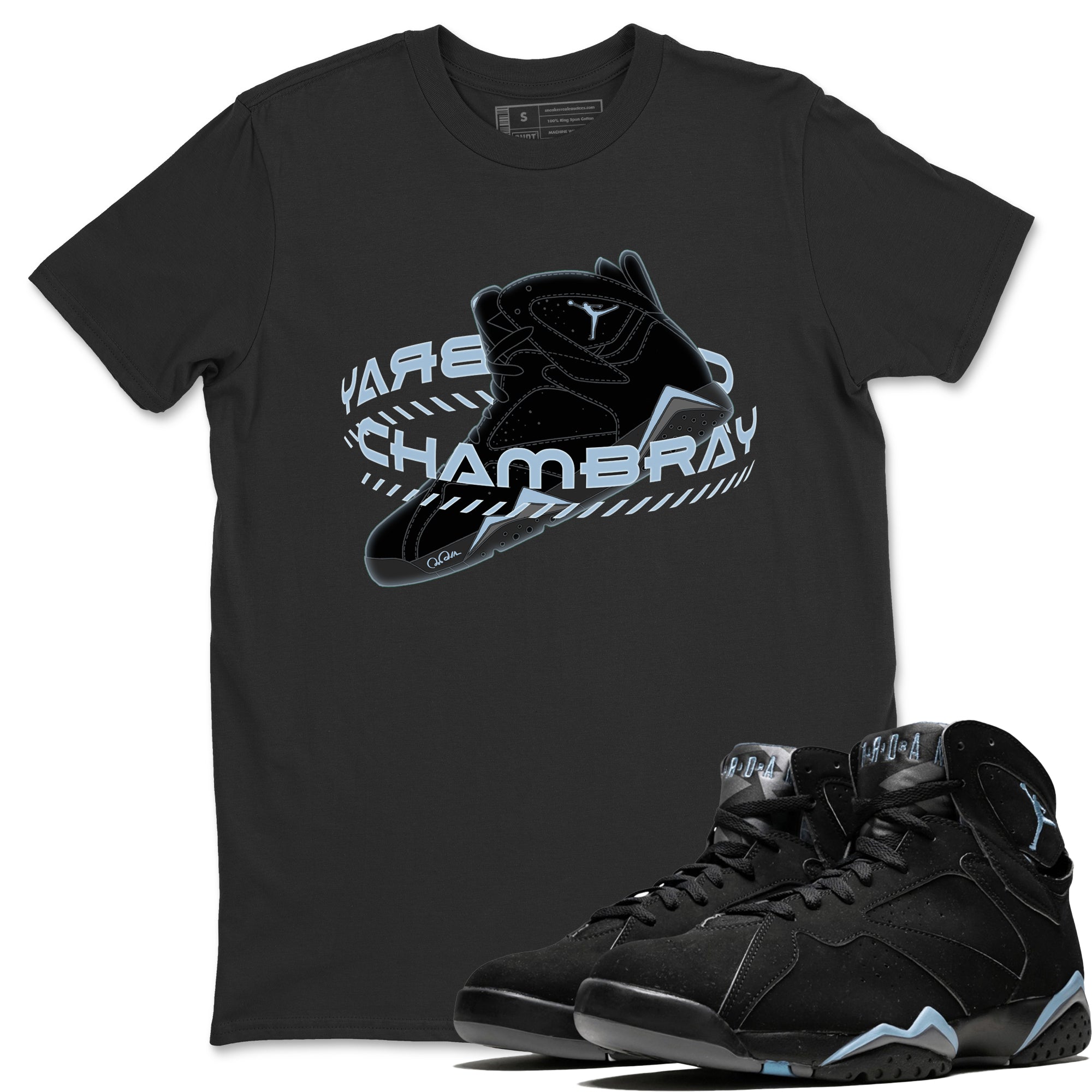 Warping Space Unisex Tops - Air Jordan 7 Chambray