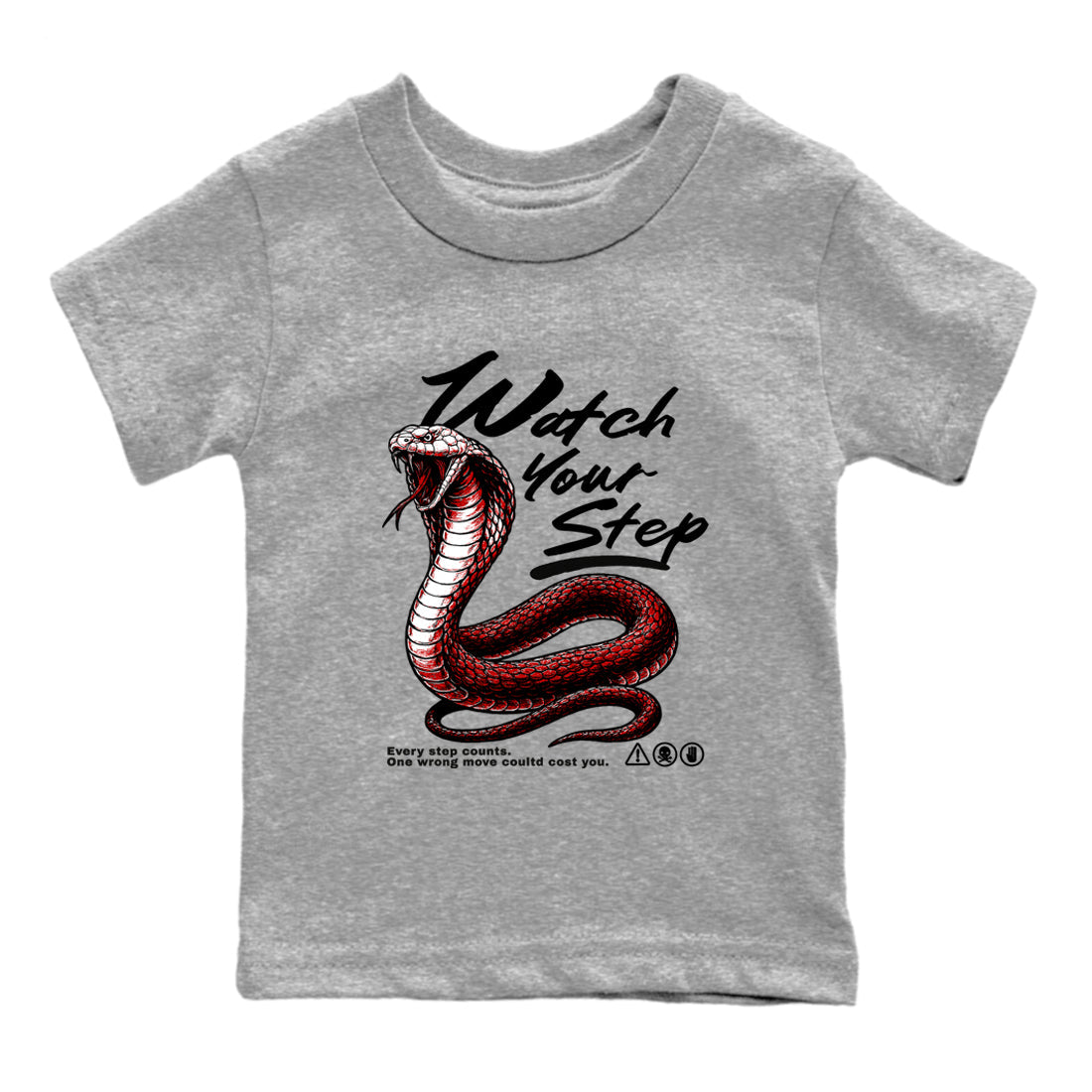 Watch Your Step snkmatch Tees Kids - Air Jordan 11 Bred