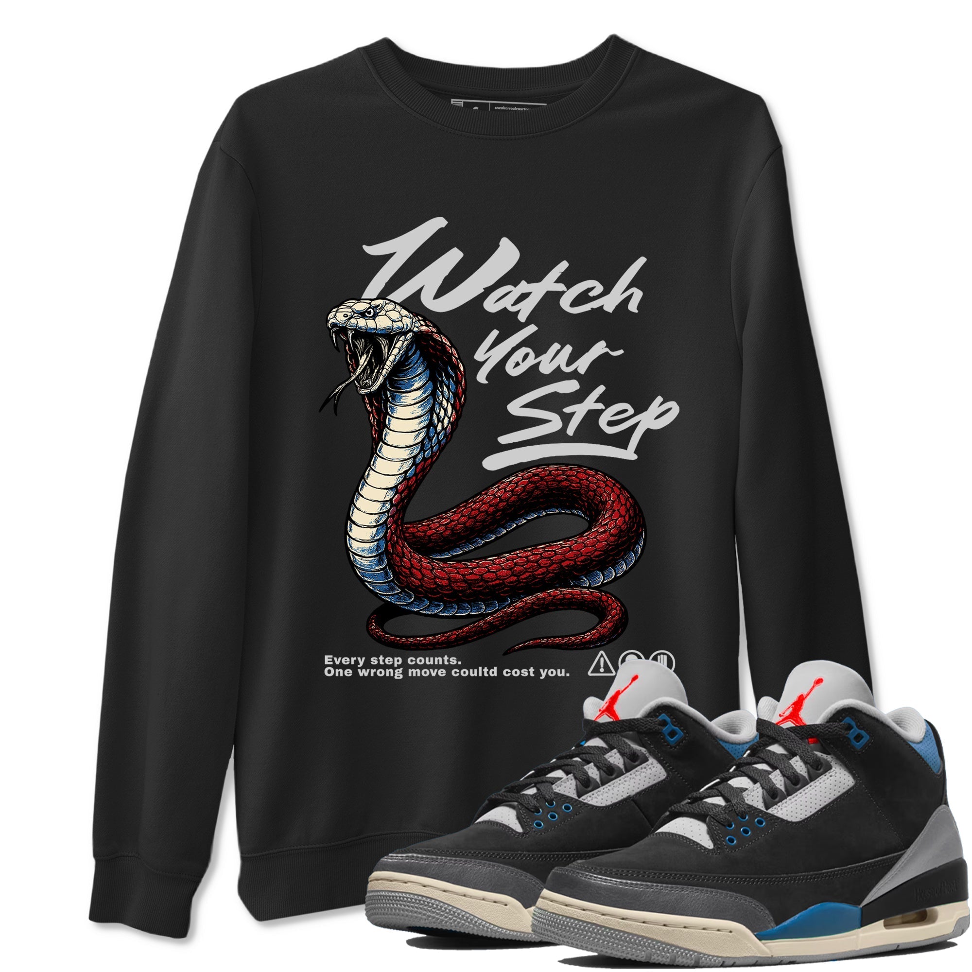 Watch Your Step snkmatch Tees - Air Jordan 3 Rare Air