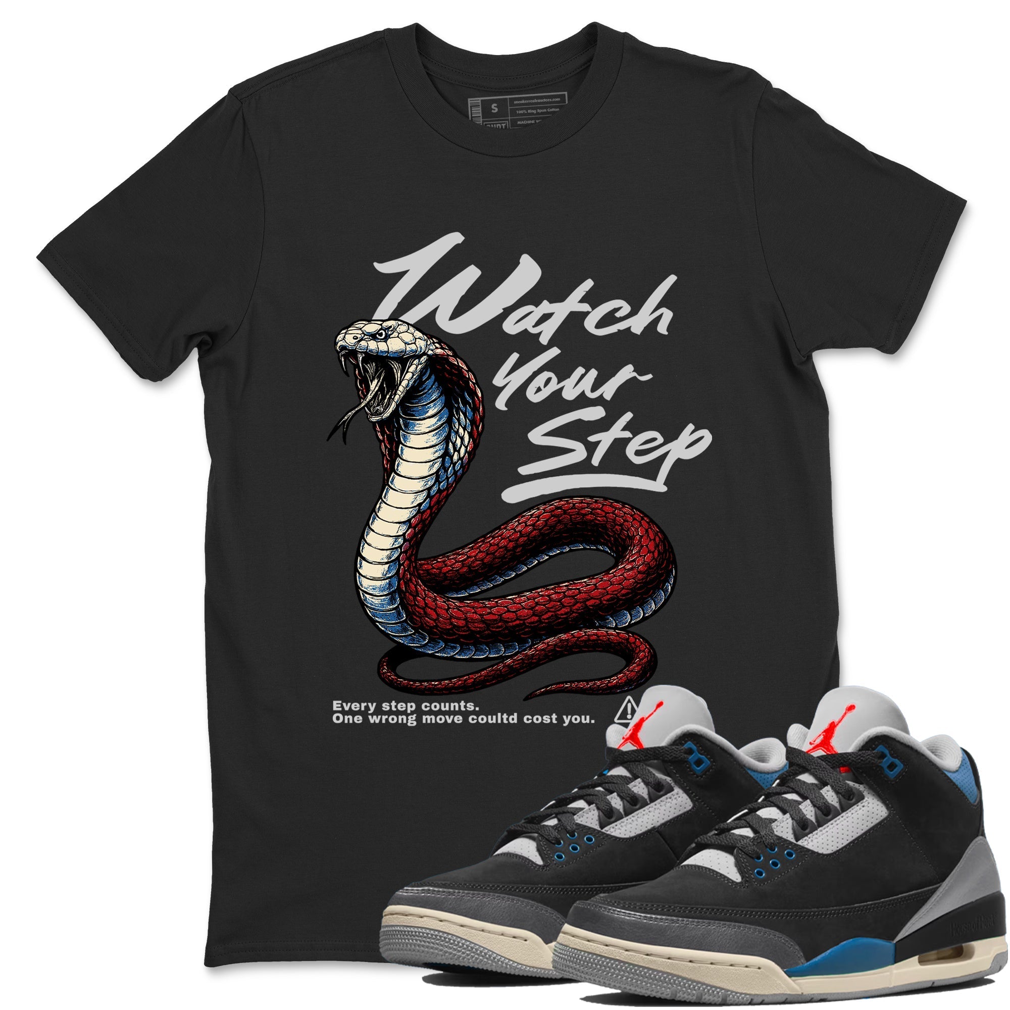 Watch Your Step snkmatch Tees - Air Jordan 3 Rare Air