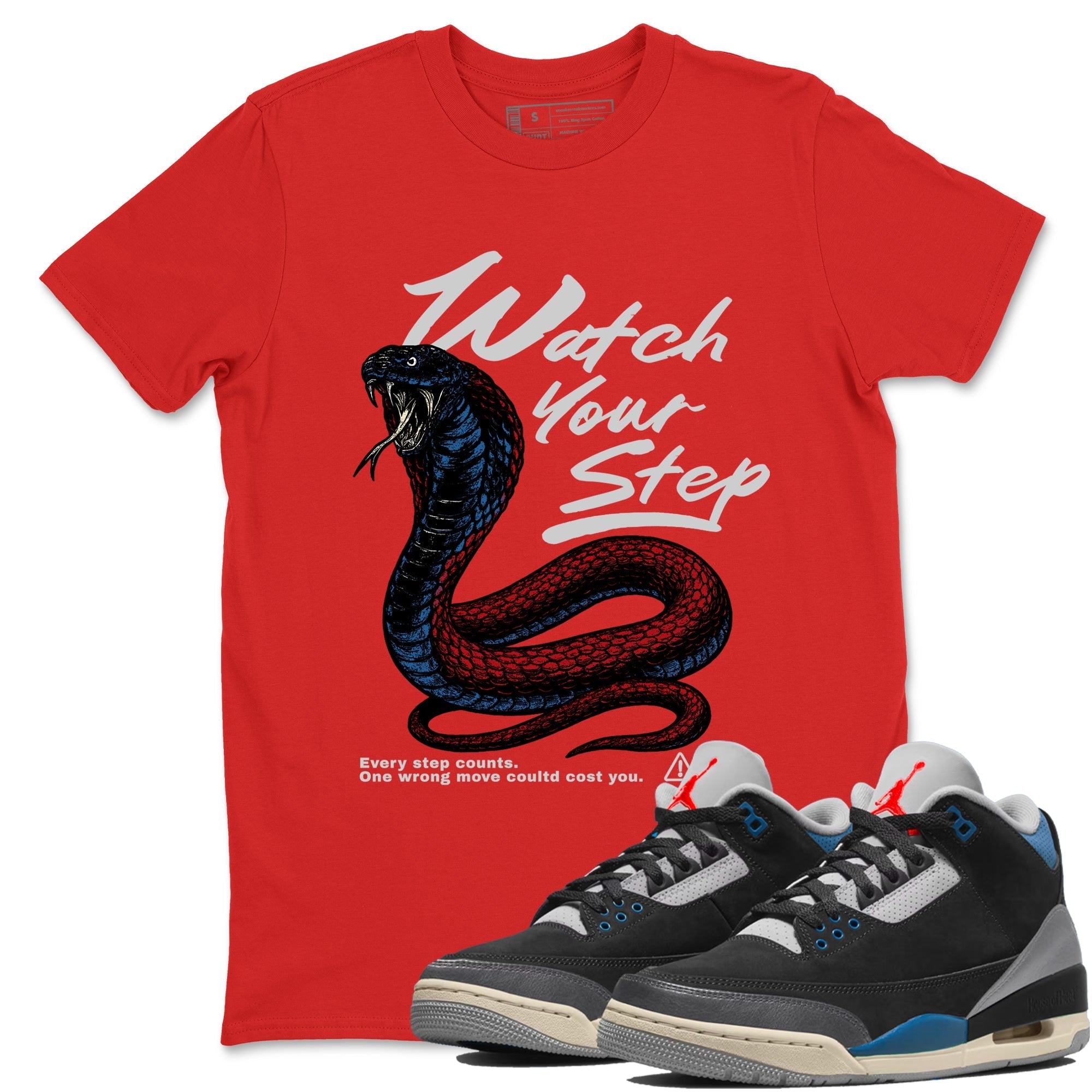 Watch Your Step snkmatch Tees - Air Jordan 3 Rare Air