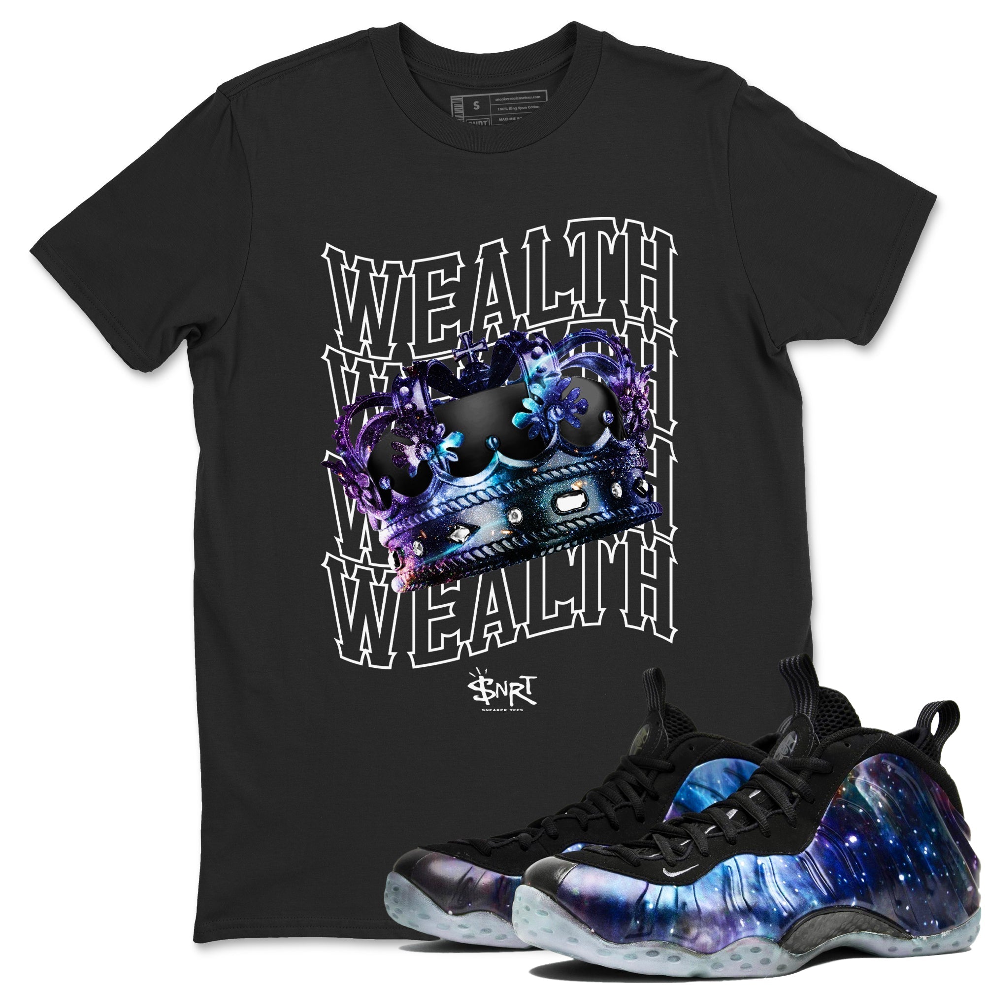 Wealth snkmatch Tees - Air Foamposite One Galaxy