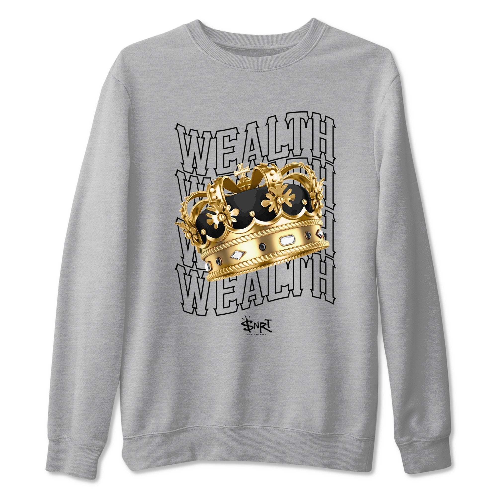 Wealth snkmatch Tees - Air Jordan 1 Black Metallic Gold