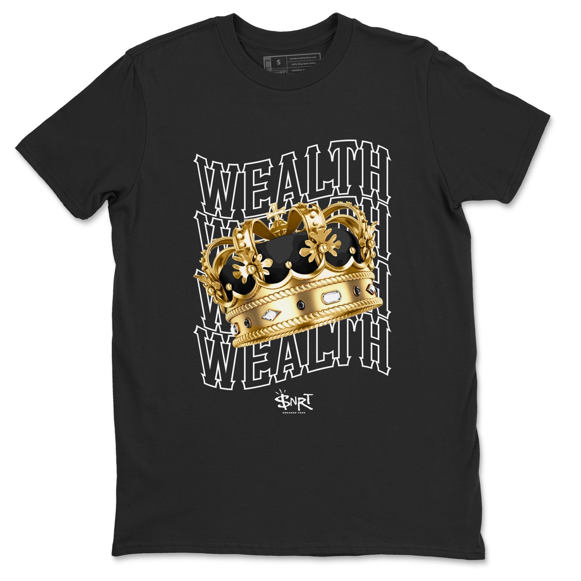 Wealth snkmatch Tees - Air Jordan 1 Black Metallic Gold