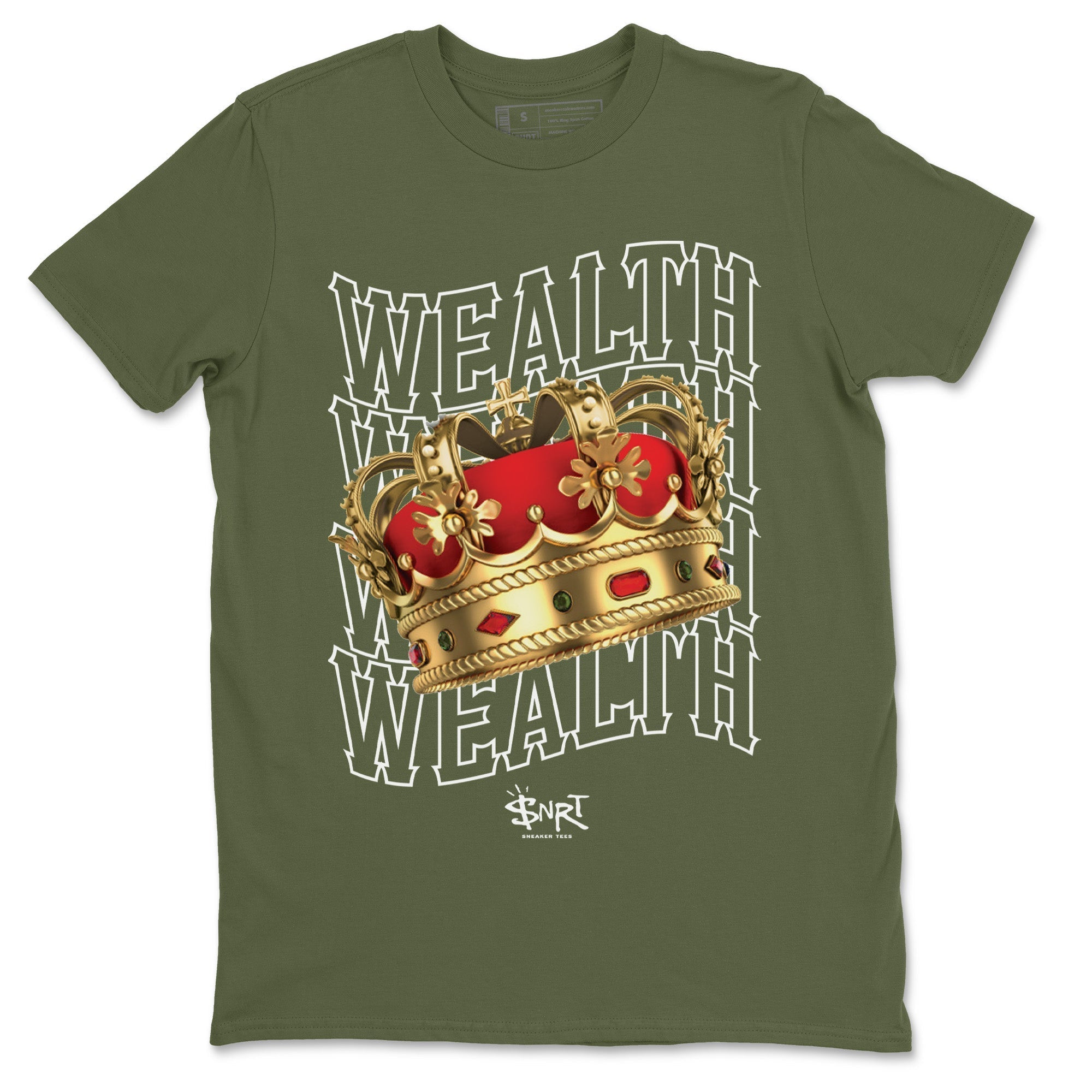 Wealth Unisex Tops - Air Jordan 1 Travis Scott Olive
