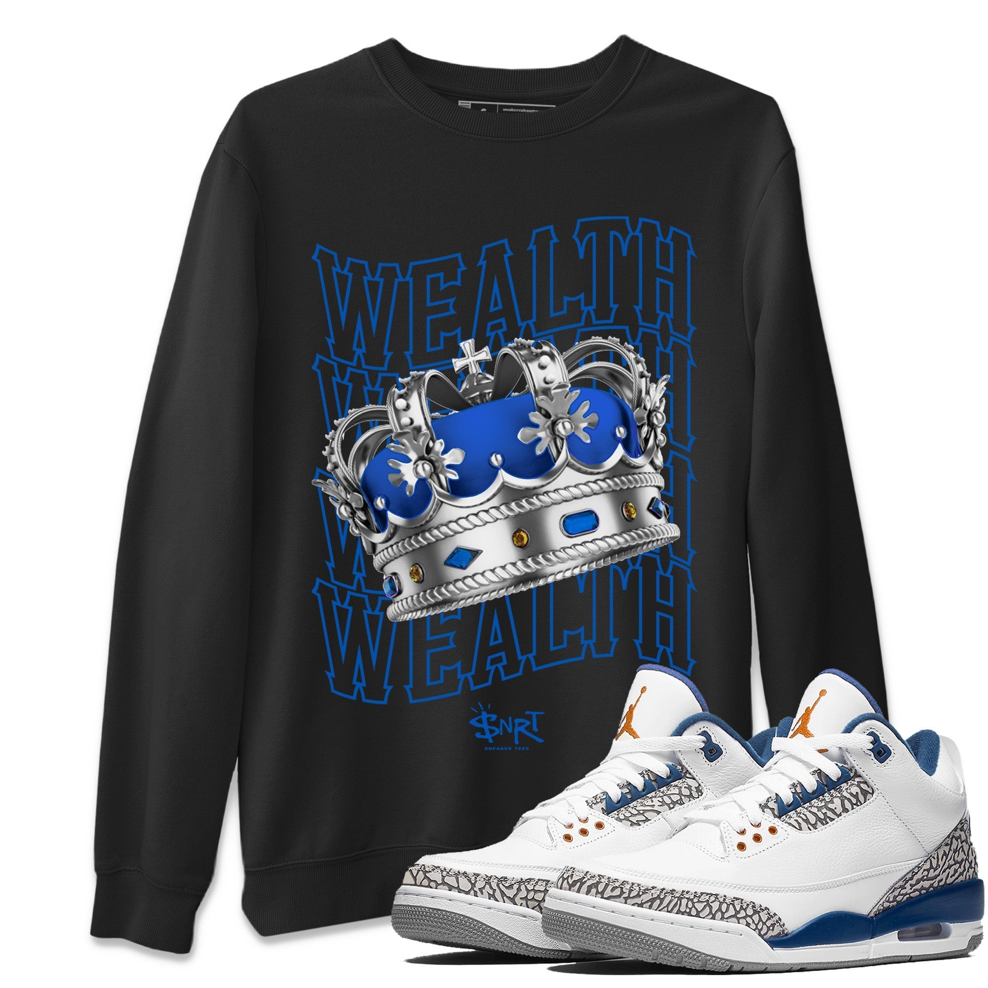 Wealth Unisex Tops - Air Jordan 3 Wizards