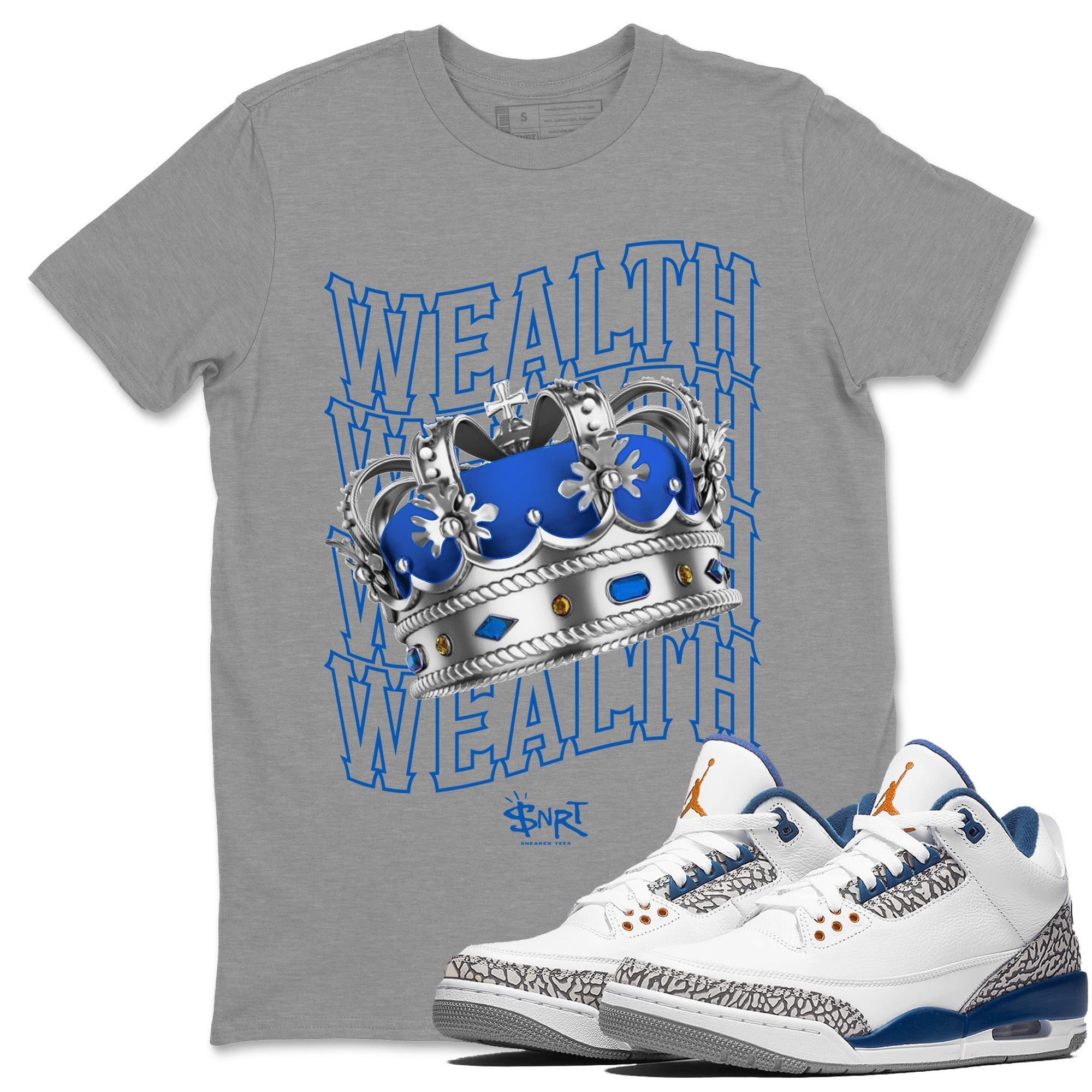 Wealth Unisex Tops - Air Jordan 3 Wizards