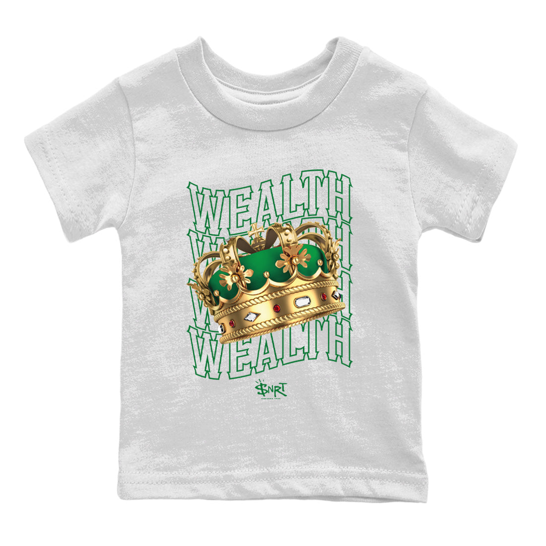 Wealth Kids Tops - Air Jordan 4 Pine Green SB