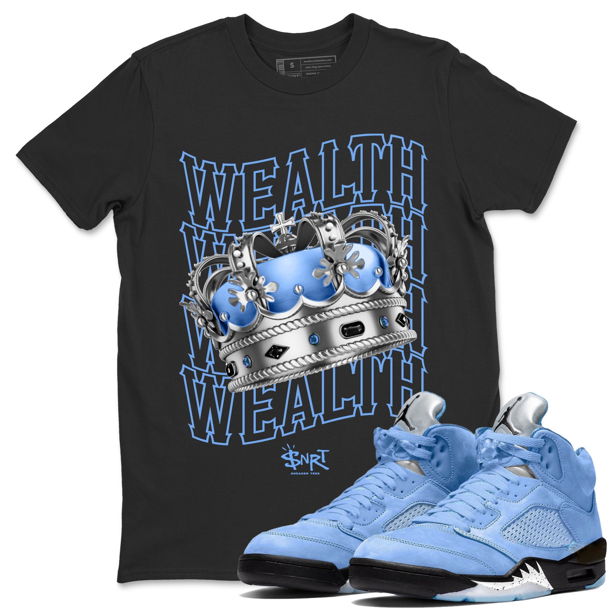 Wealth Unisex Tops - Air Jordan 5 UNC