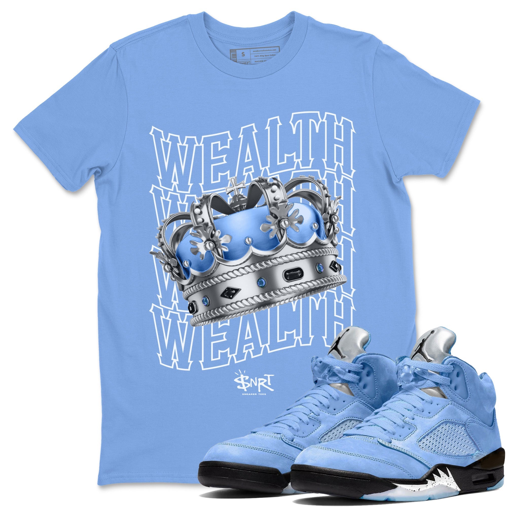 Wealth Unisex Tops - Air Jordan 5 UNC