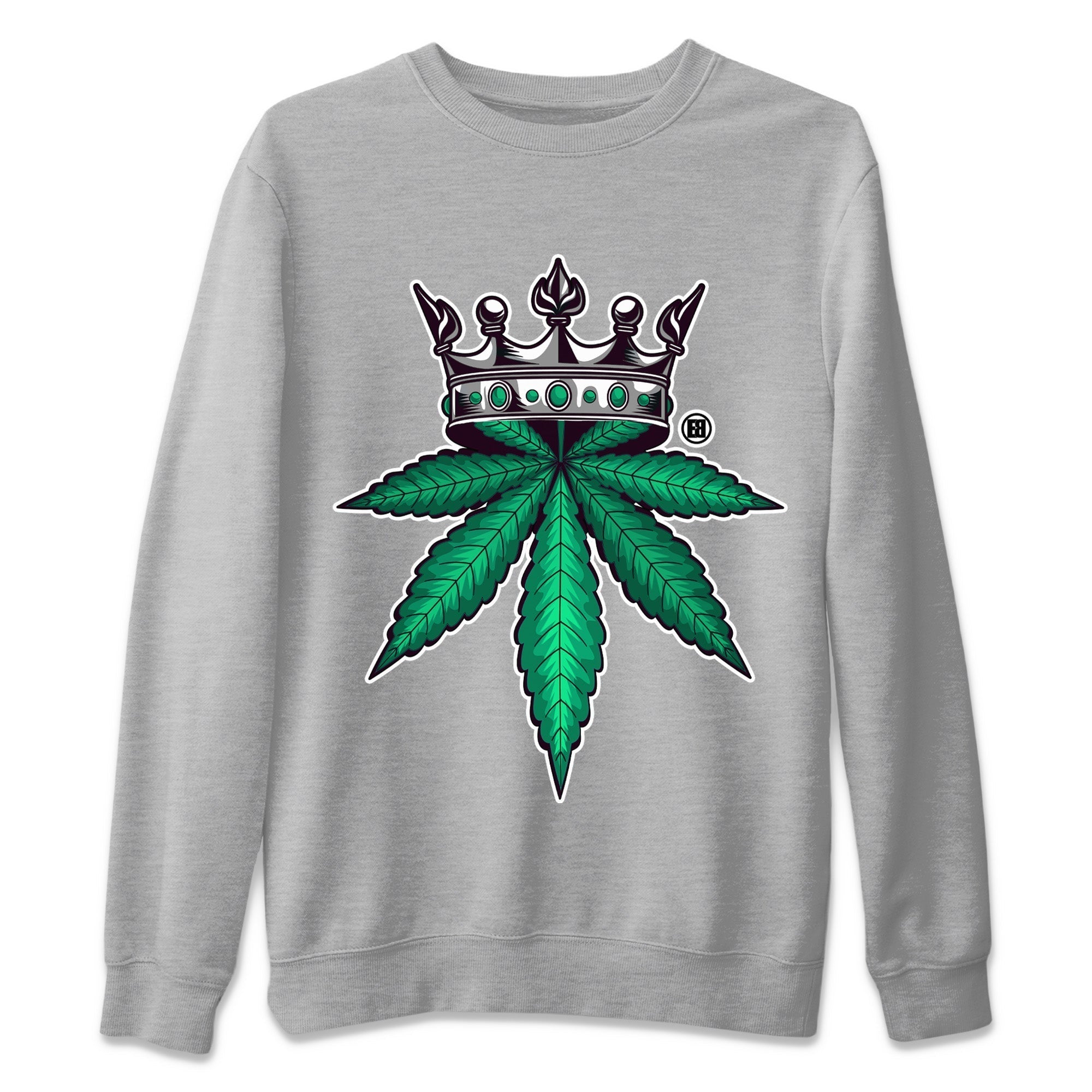 Weed Crown Unisex Tops - Air Jordan 1 Gorge Green