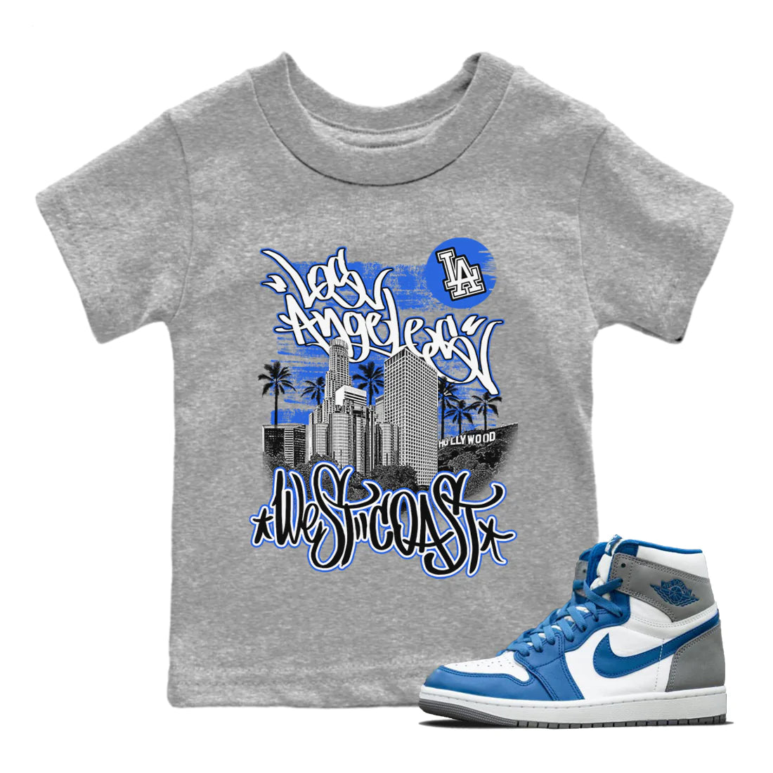 West Coast Kids Tops - Air Jordan 1 True Blue