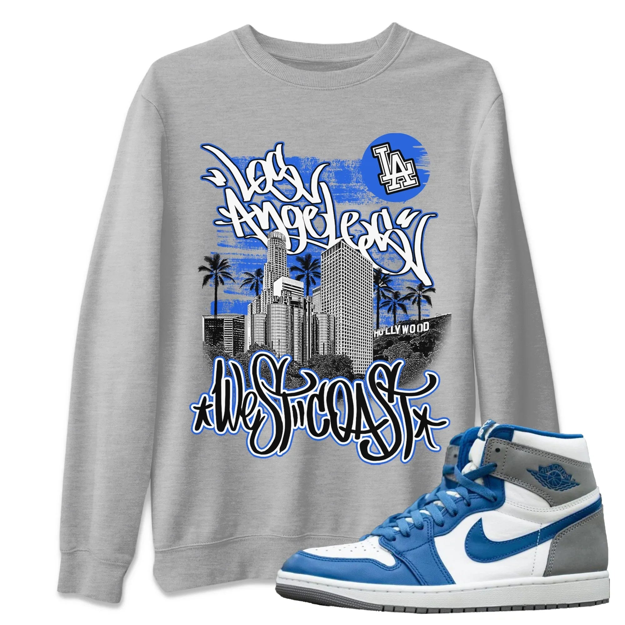 West Coast Unisex Tops - Air Jordan 1 True Blue