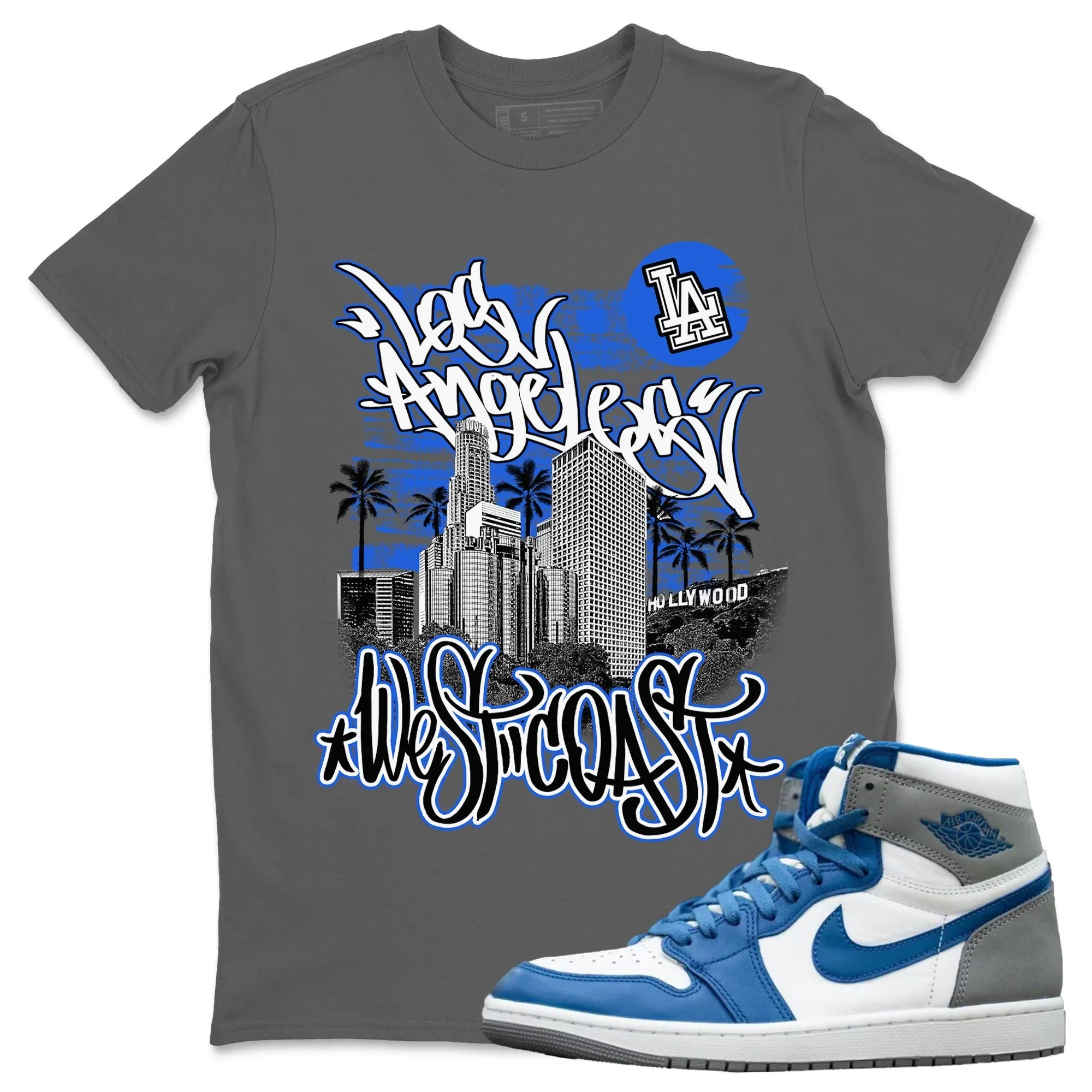 West Coast Unisex Tops - Air Jordan 1 True Blue