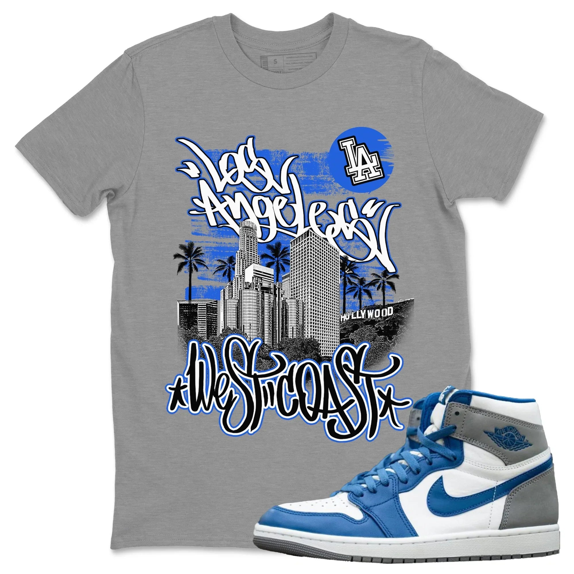 West Coast Unisex Tops - Air Jordan 1 True Blue