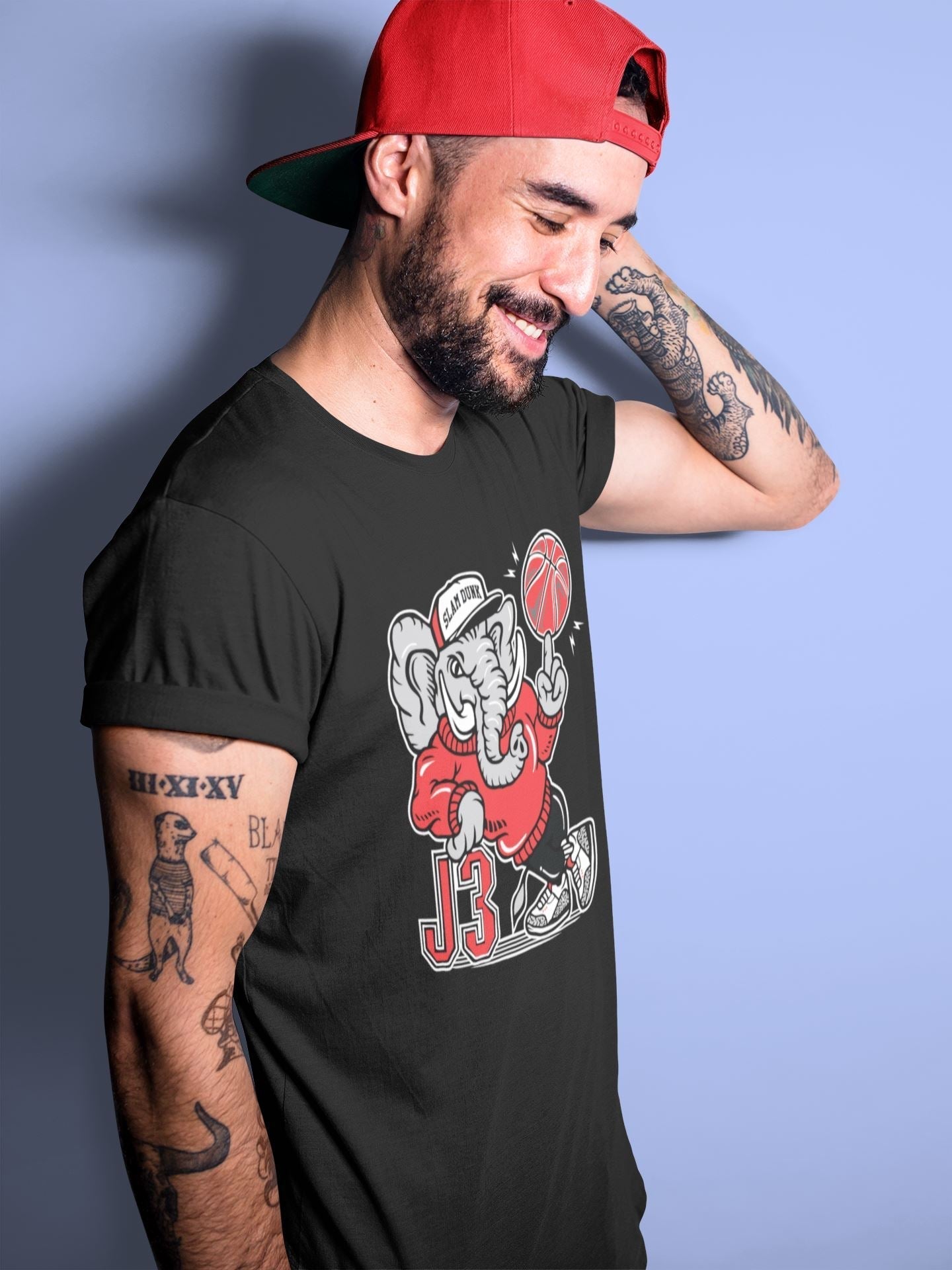 AJ3 Elephant Unisex Tops - Air Jordan 3 White Cement