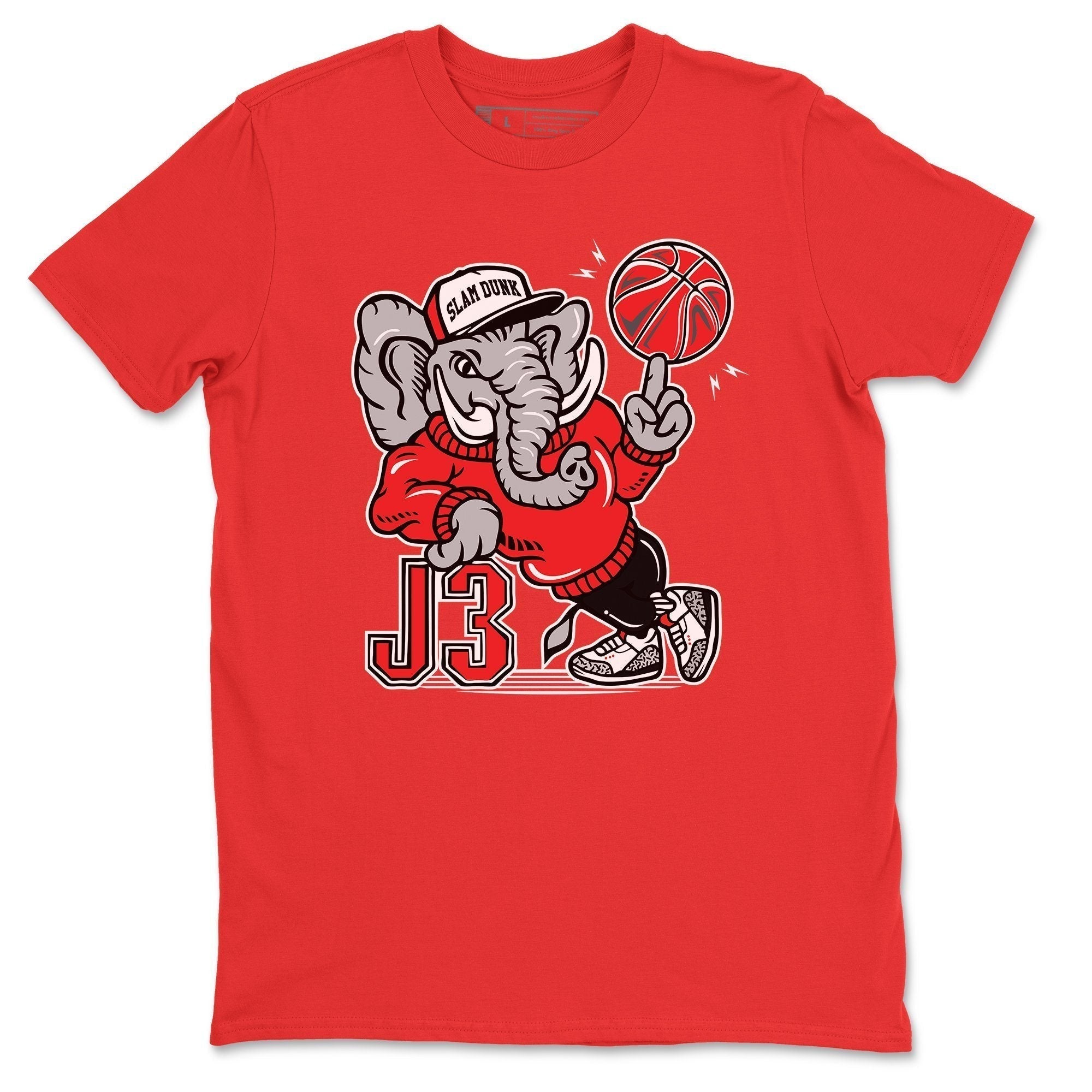 AJ3 Elephant Unisex Tops - Air Jordan 3 White Cement