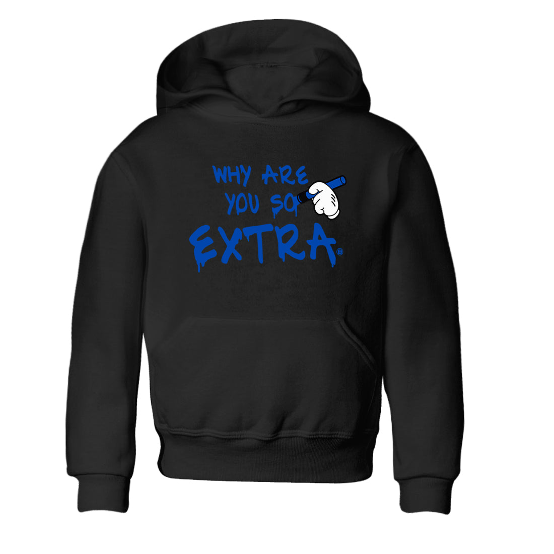 Why Are You So Extra snkmatch Tees Kids - Air Jordan 1 Game Royal