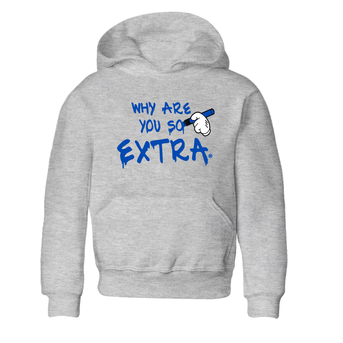 Why Are You So Extra snkmatch Tees Kids - Air Jordan 1 Game Royal