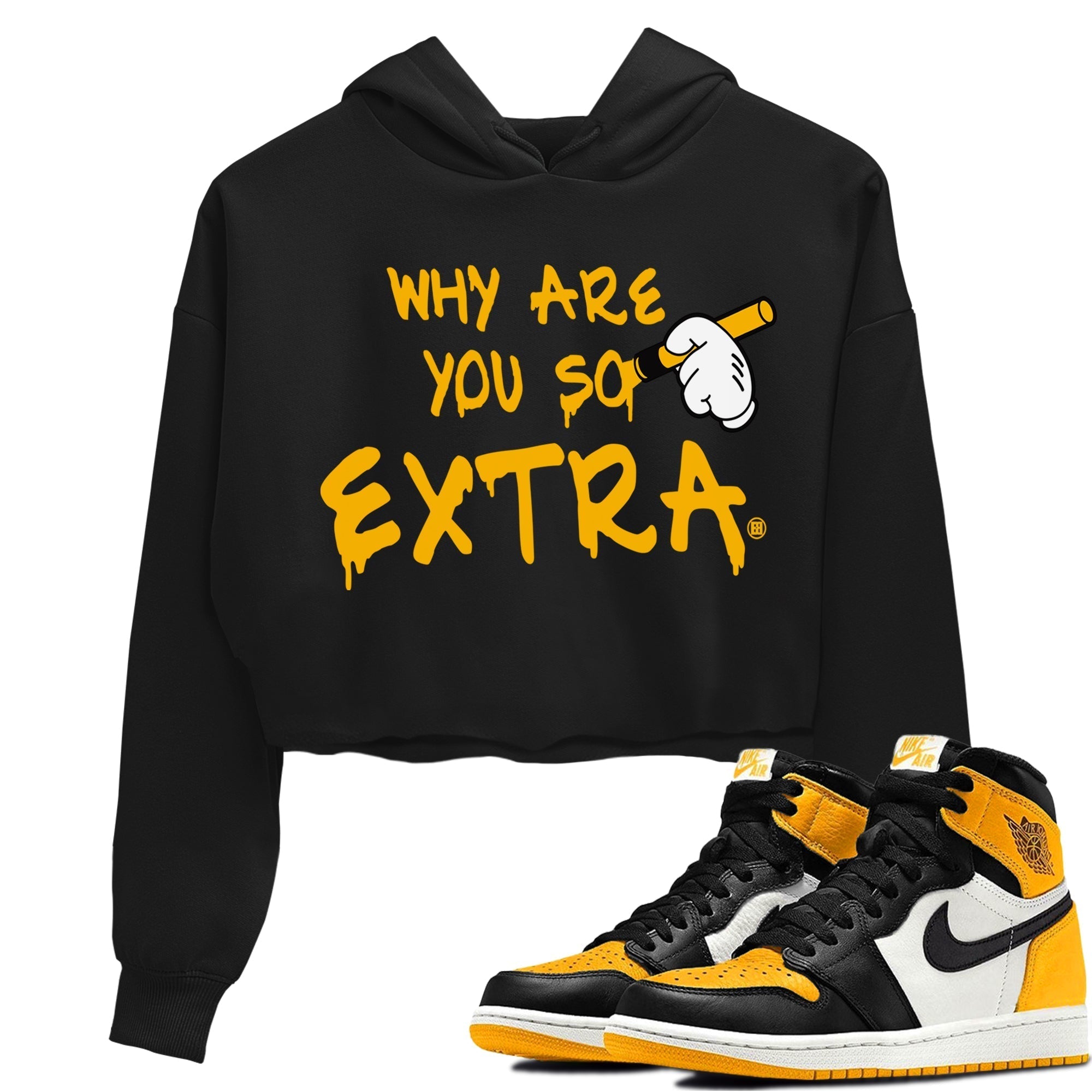 Why Are You So Extra Women's Tops - Air Jordan 1 Taxi