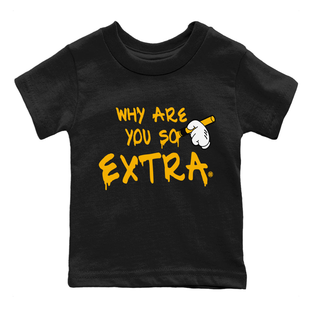 Why Are You So Extra Kids Tops - Air Jordan 1 Taxi