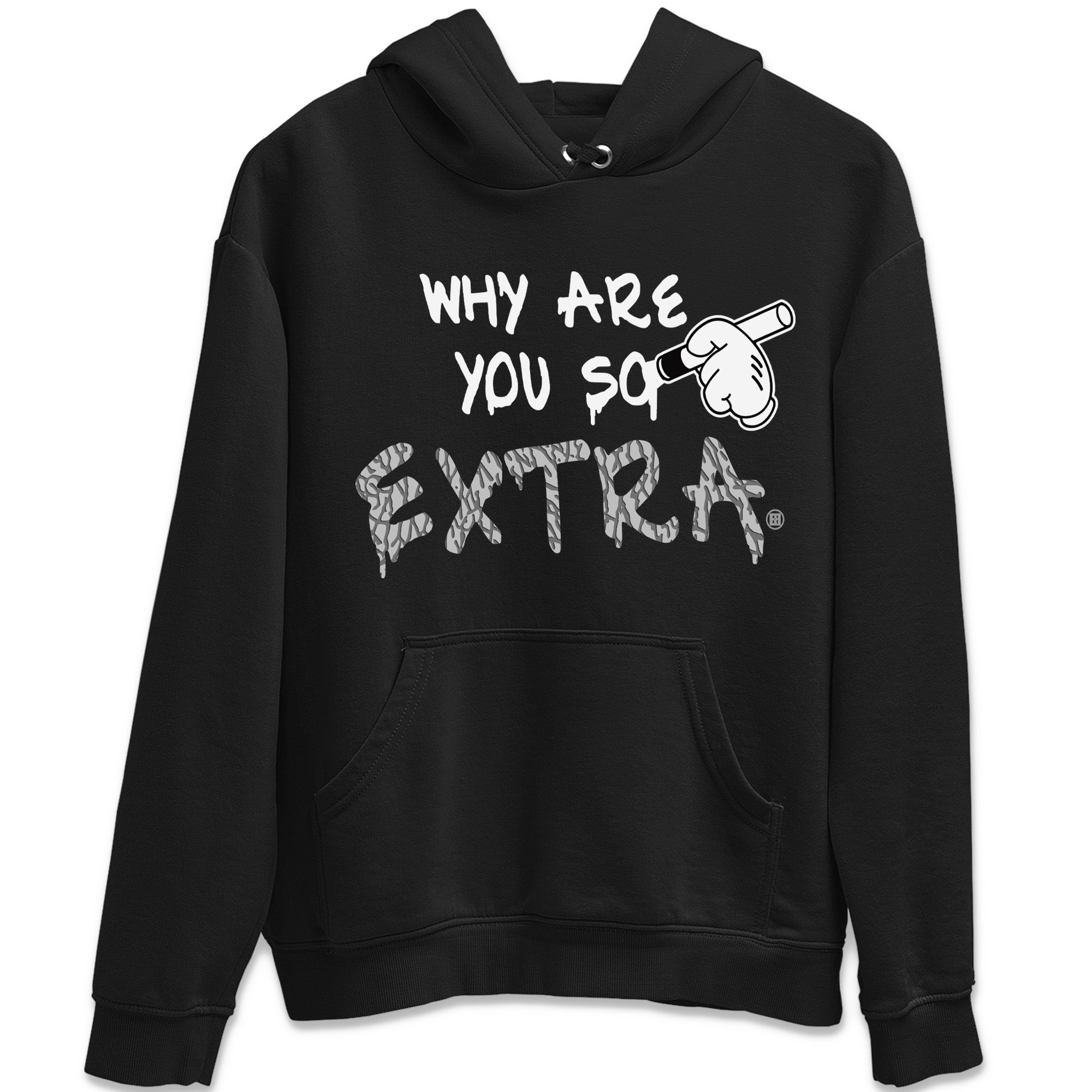 Why Are You So Extra Unisex Tops - Air Jordan 1 White Cement