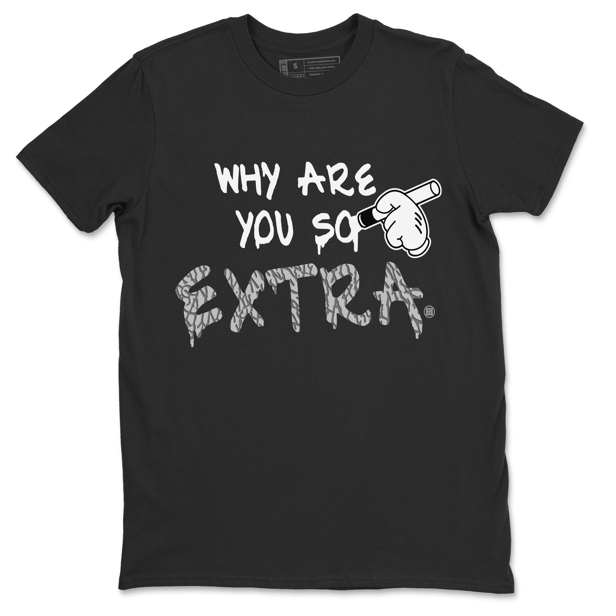 Why Are You So Extra Unisex Tops - Air Jordan 1 White Cement