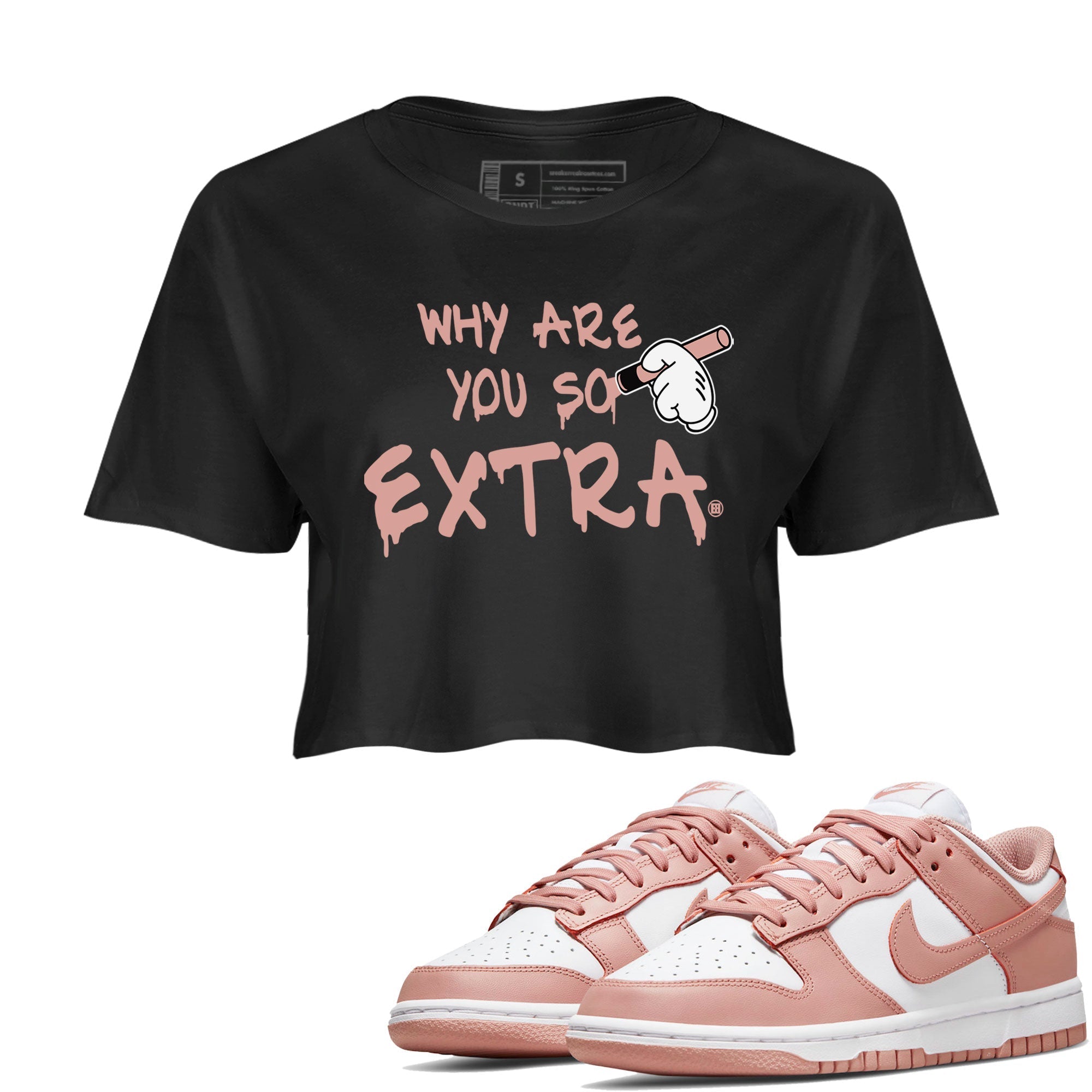 Why Are You So Extra snkmatch Women's Top - Dunk Rose Whisper