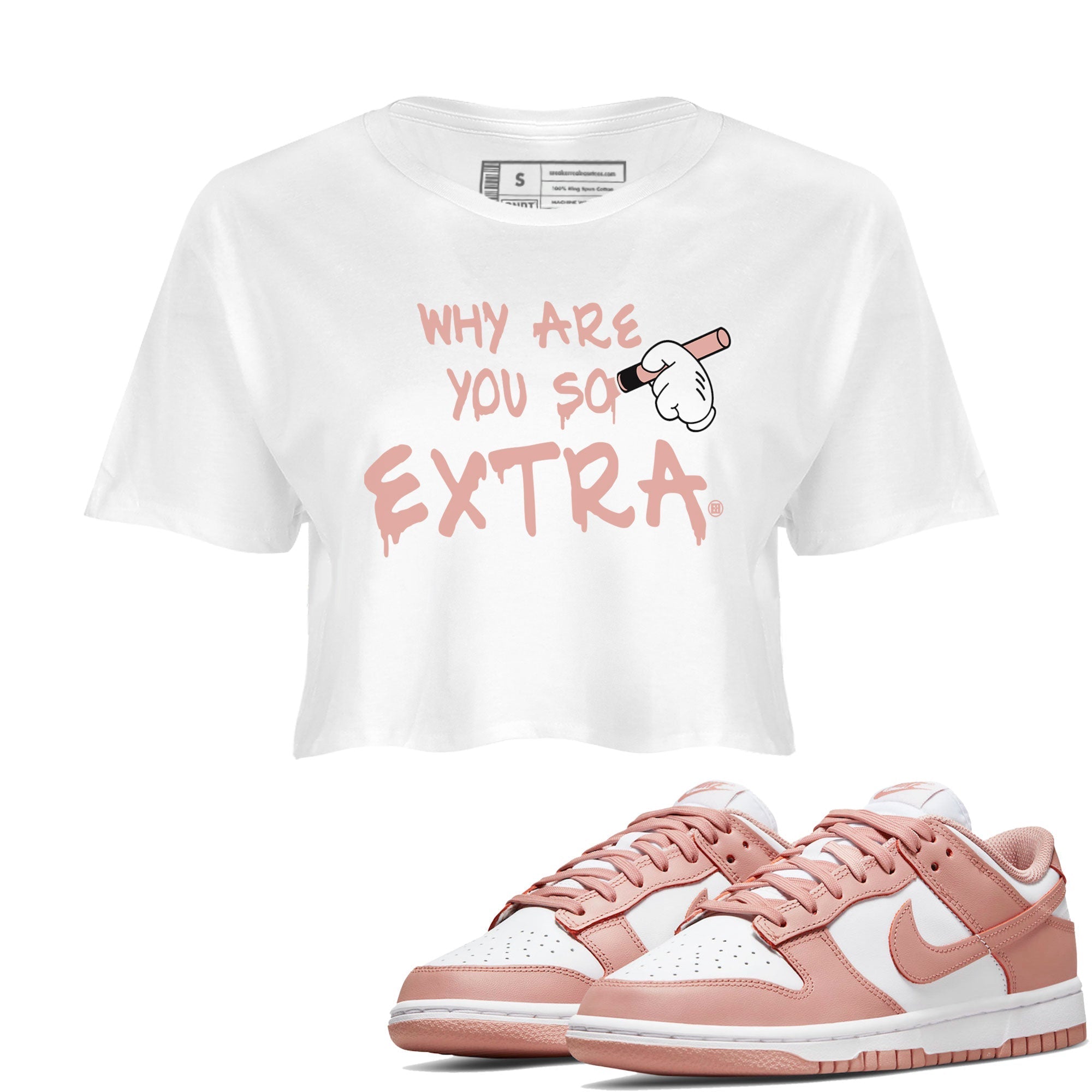 Why Are You So Extra snkmatch Women's Top - Dunk Rose Whisper