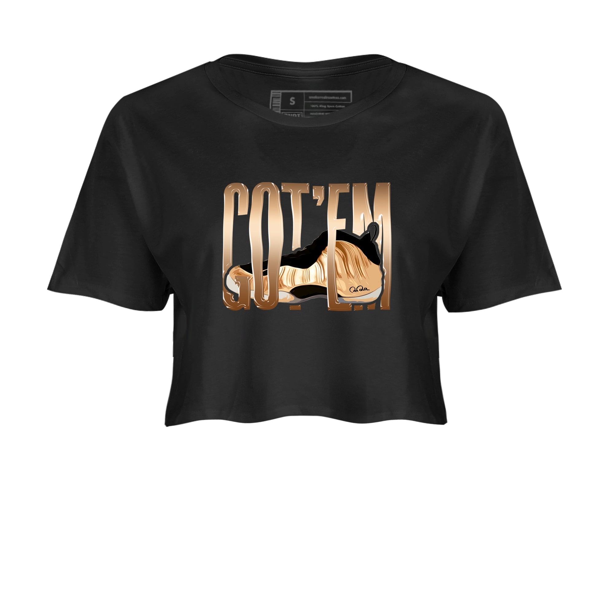 Wiggling Gotem snkmatch Women's Top - Air Foamposite One Metallic Copper