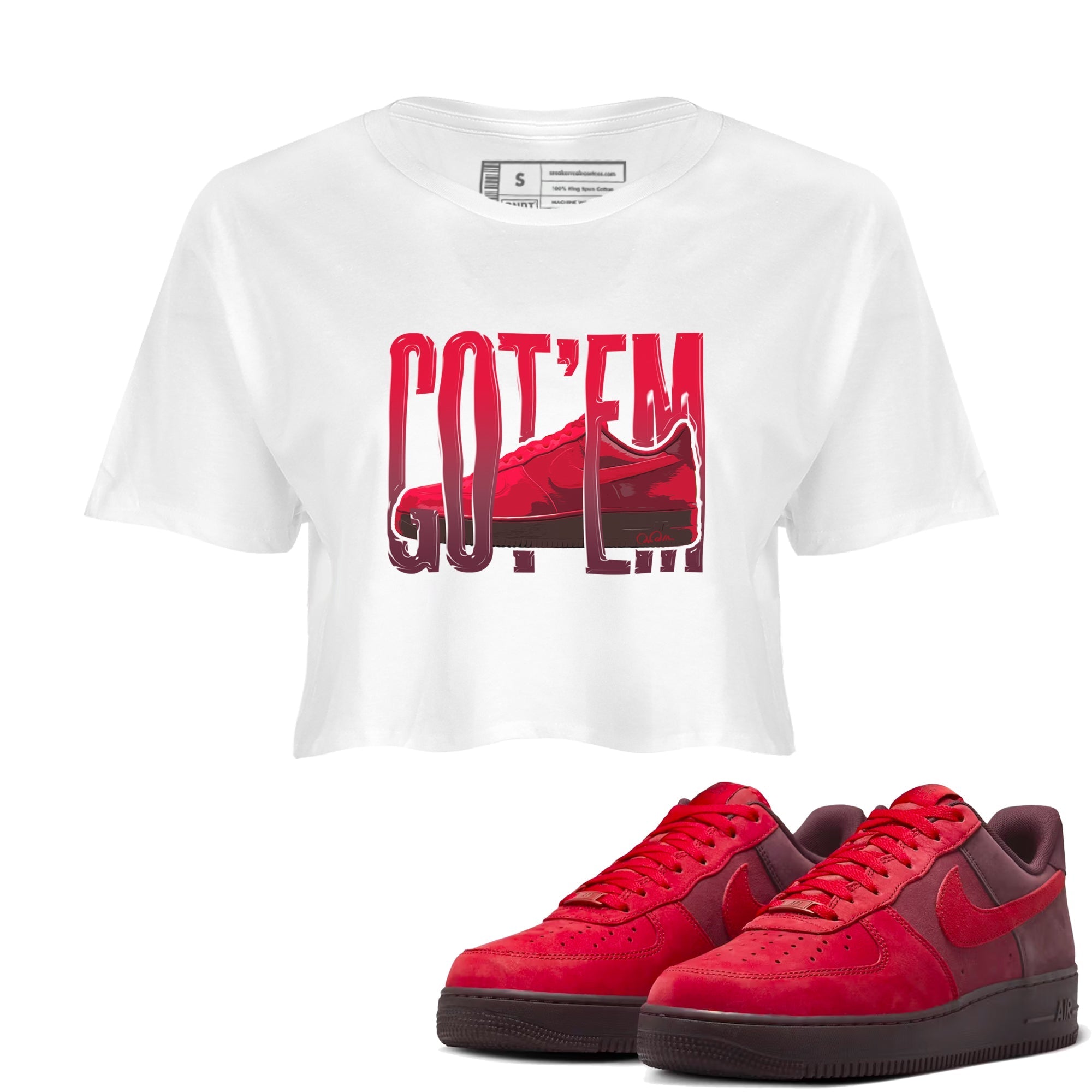 Wiggling Gotem snkmatch Women's Top - Air Force 1 Layers Of Love