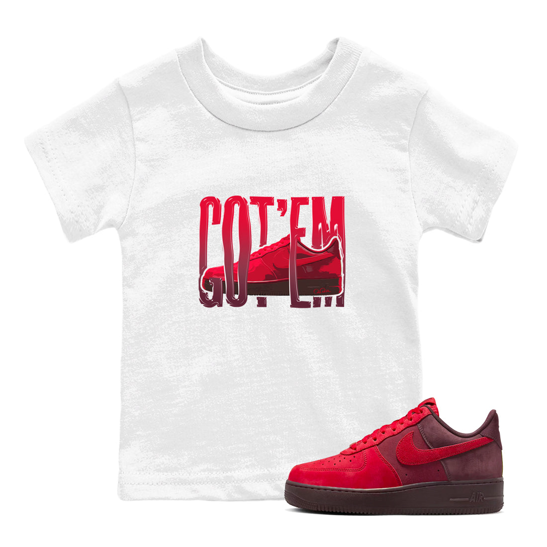 Wiggling Gotem snkmatch Tees Kids - Air Force 1 Layers Of Love
