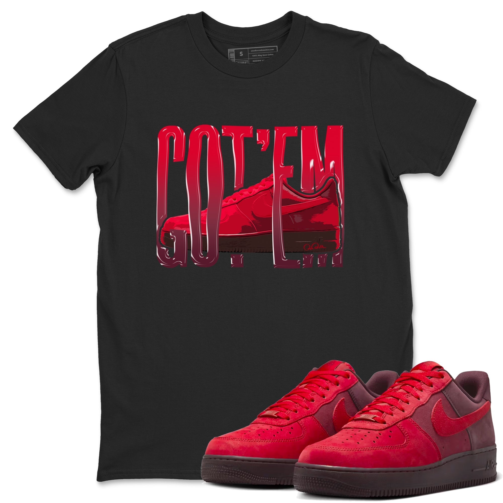 Wiggling Gotem snkmatch Tees - Air Force 1 Layers Of Love