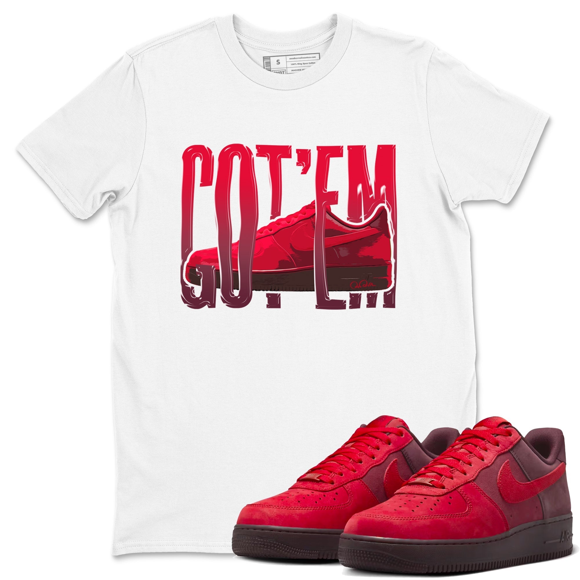Wiggling Gotem snkmatch Tees - Air Force 1 Layers Of Love
