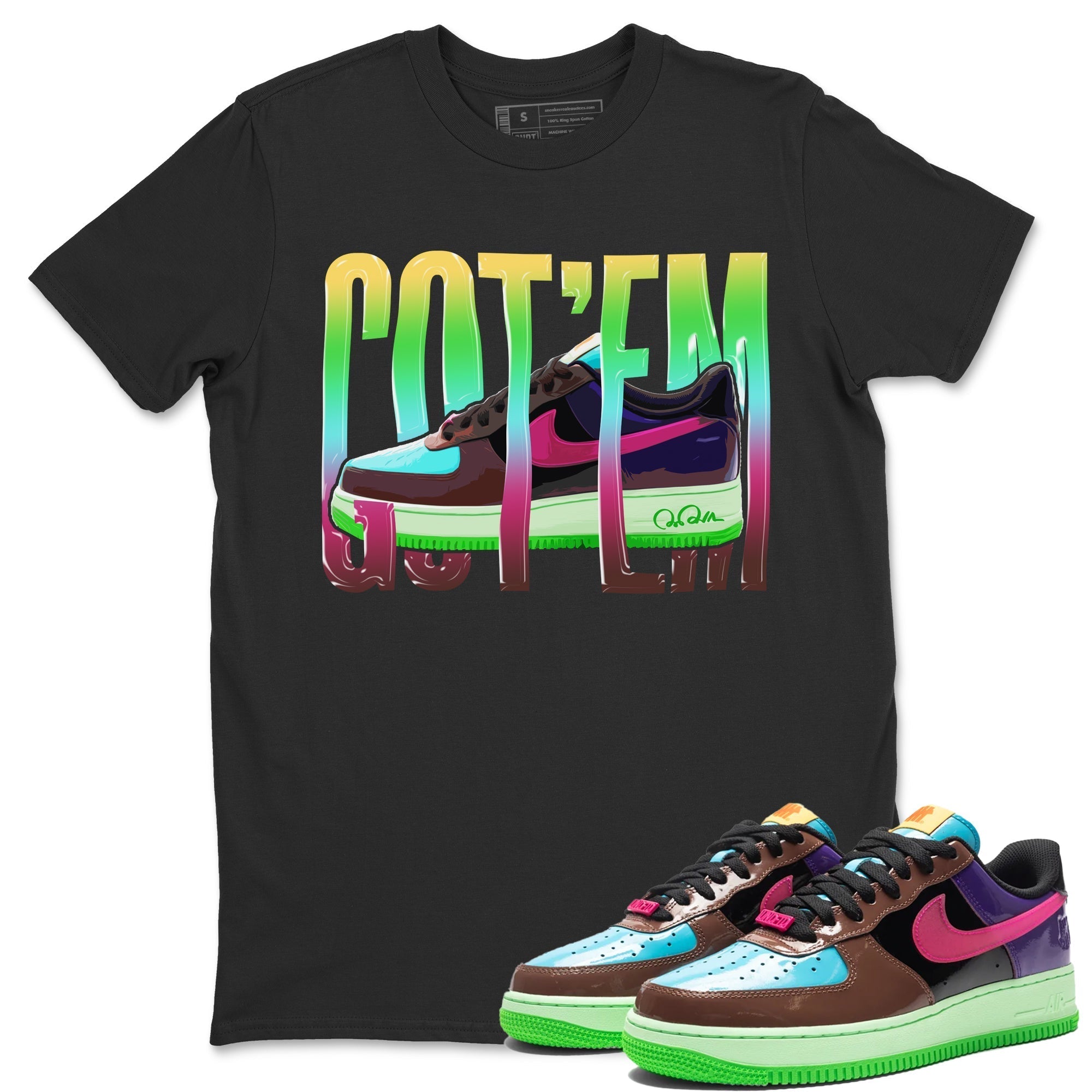 Wiggling Gotem Unisex Tops - Air Force 1 Undefeated Fauna Brown