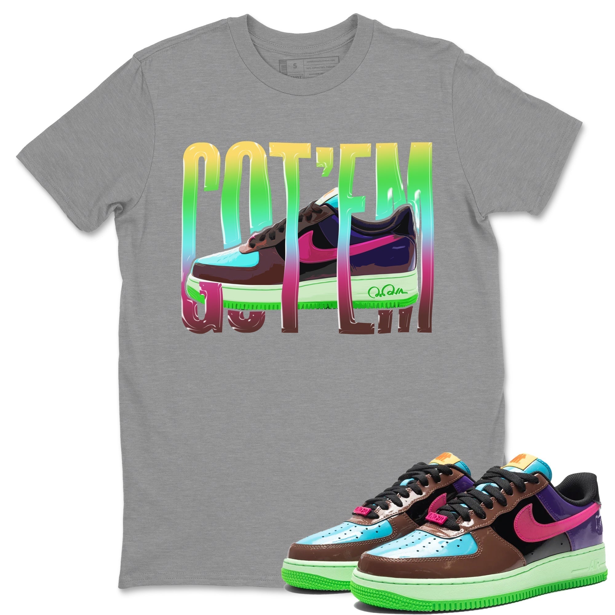 Wiggling Gotem Unisex Tops - Air Force 1 Undefeated Fauna Brown