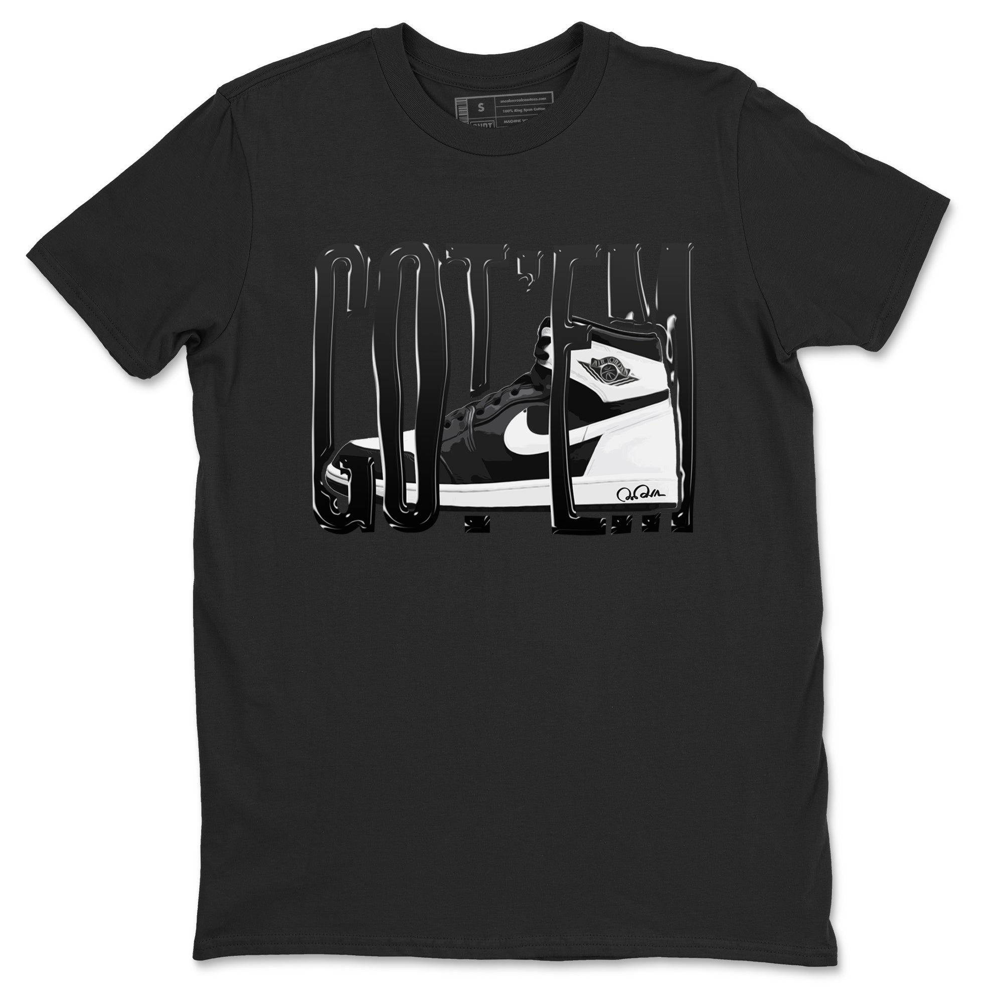 Wiggling Gotem snkmatch Tees - Air Jordan 1 Black White