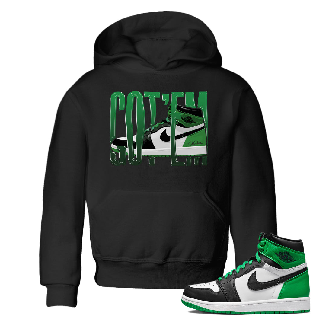 Wiggling Gotem Kids Tops - Air Jordan 1 Celtics