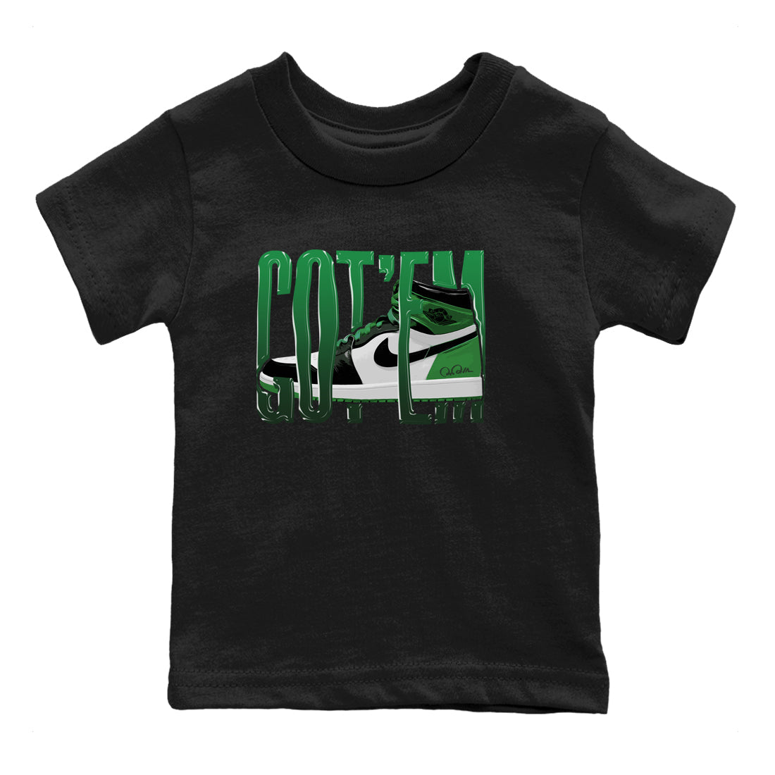 Wiggling Gotem Kids Tops - Air Jordan 1 Celtics