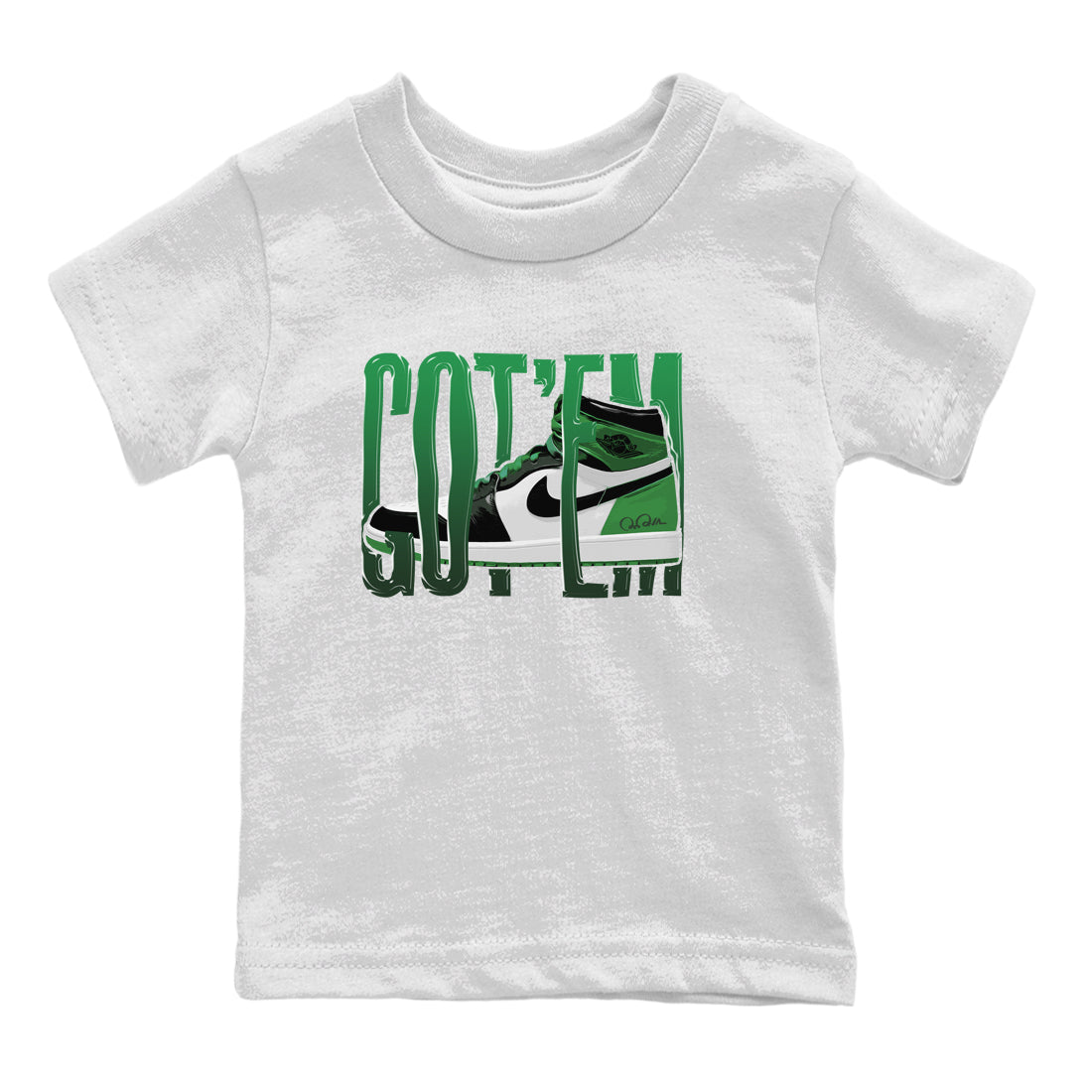 Wiggling Gotem Kids Tops - Air Jordan 1 Celtics