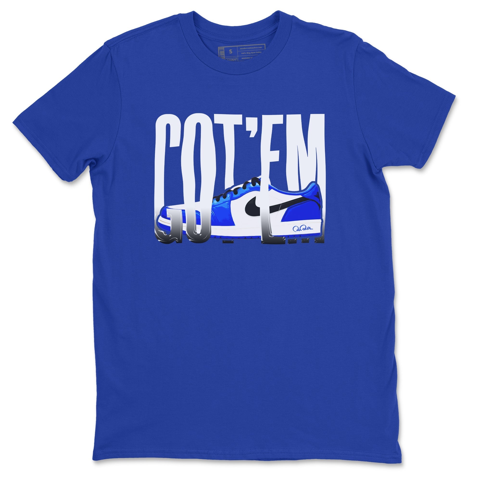 Wiggling Gotem snkmatch Tees - Air Jordan 1 Game Royal