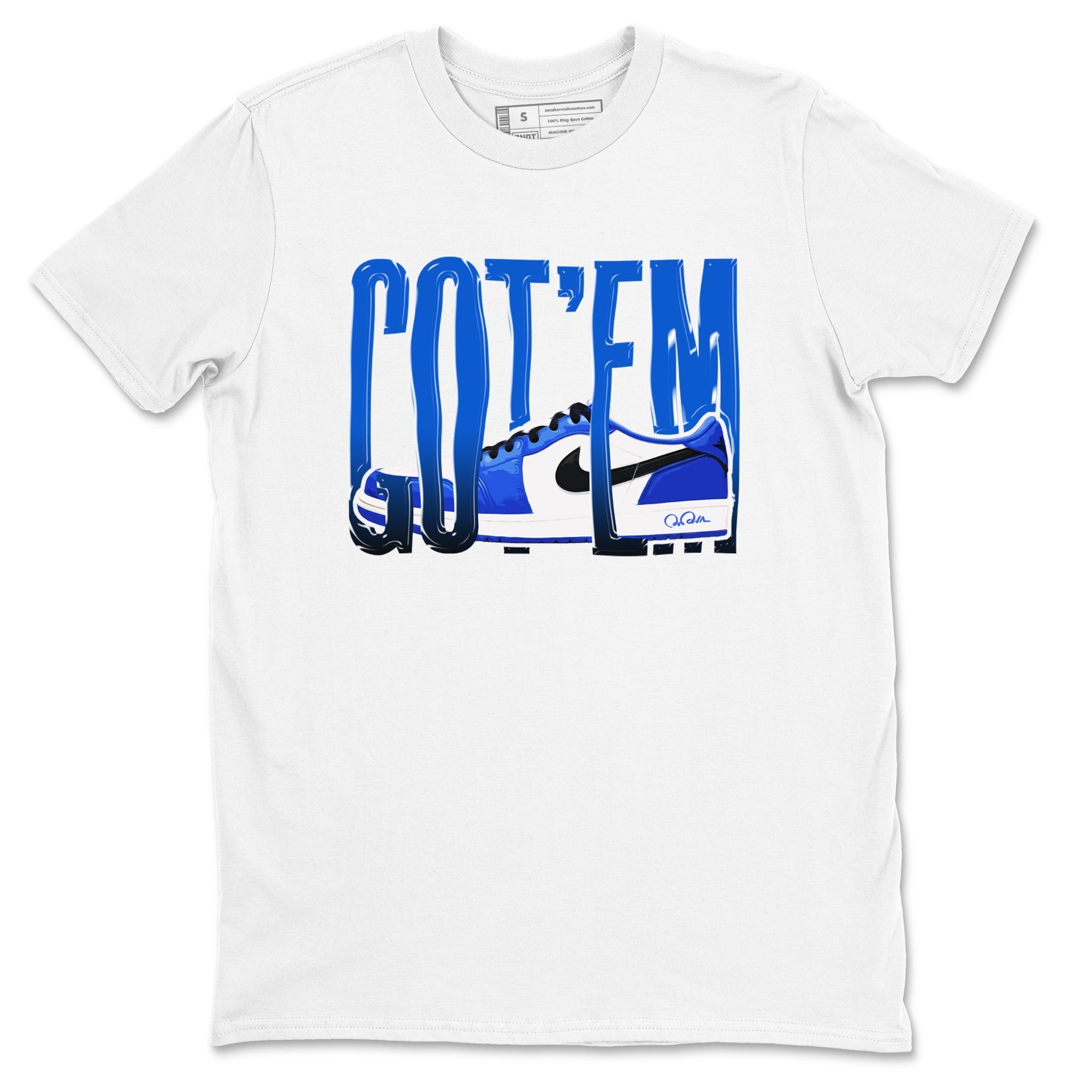 Wiggling Gotem snkmatch Tees - Air Jordan 1 Game Royal